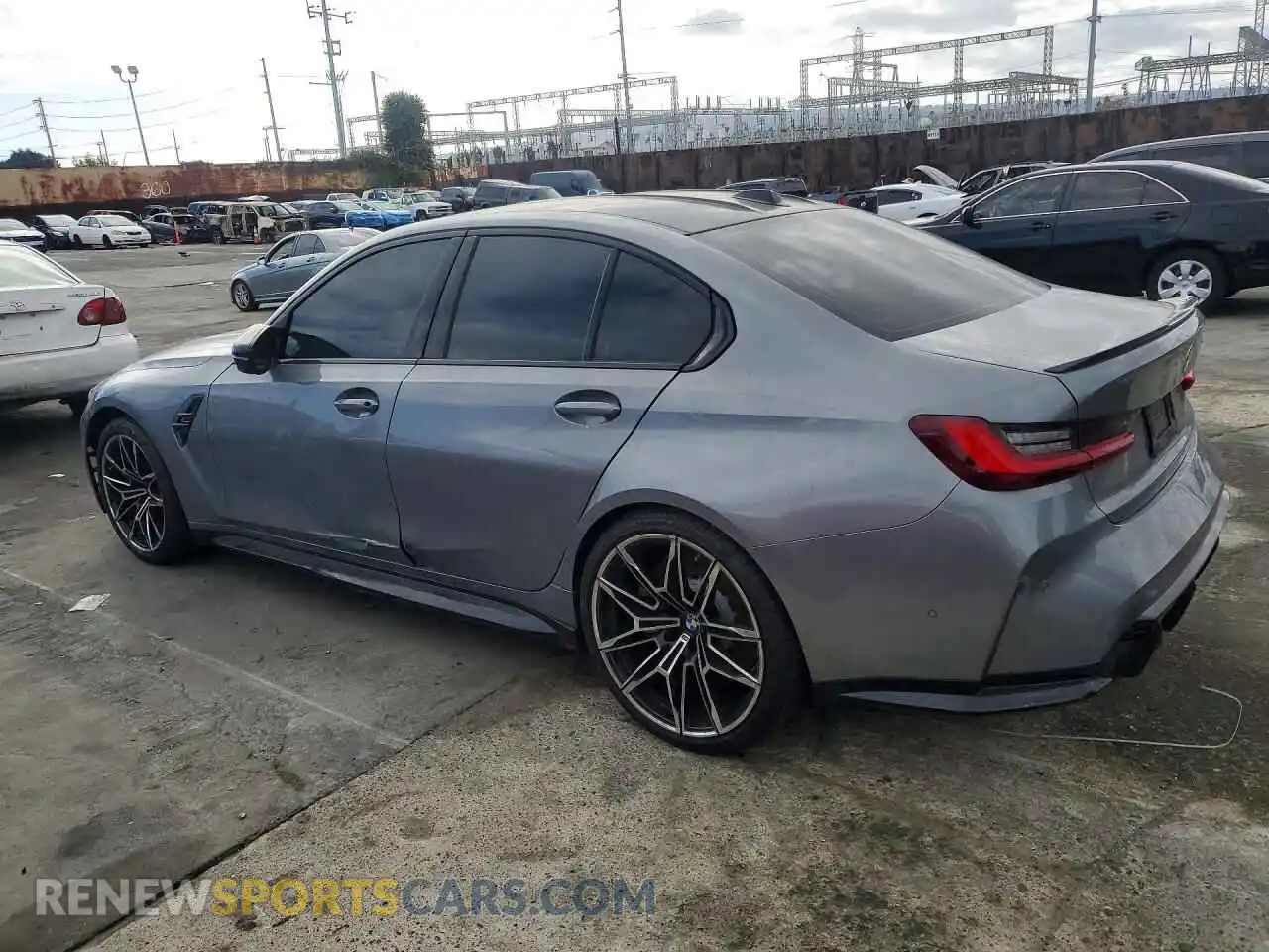 2 Photograph of a damaged car WBS33AY07RFS83644 BMW M3 2024