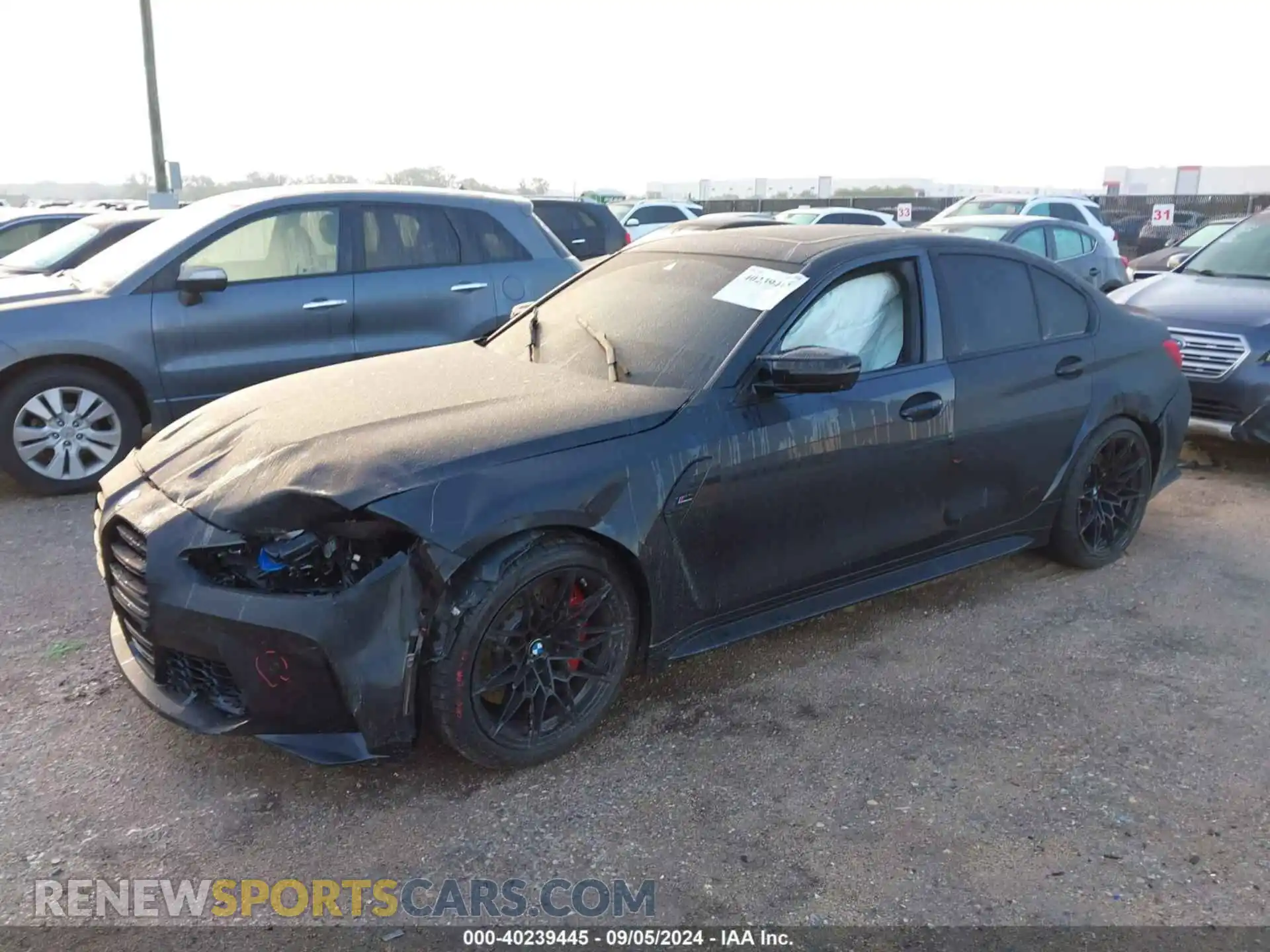 2 Photograph of a damaged car WBS33AY07RFT48735 BMW M3 2024