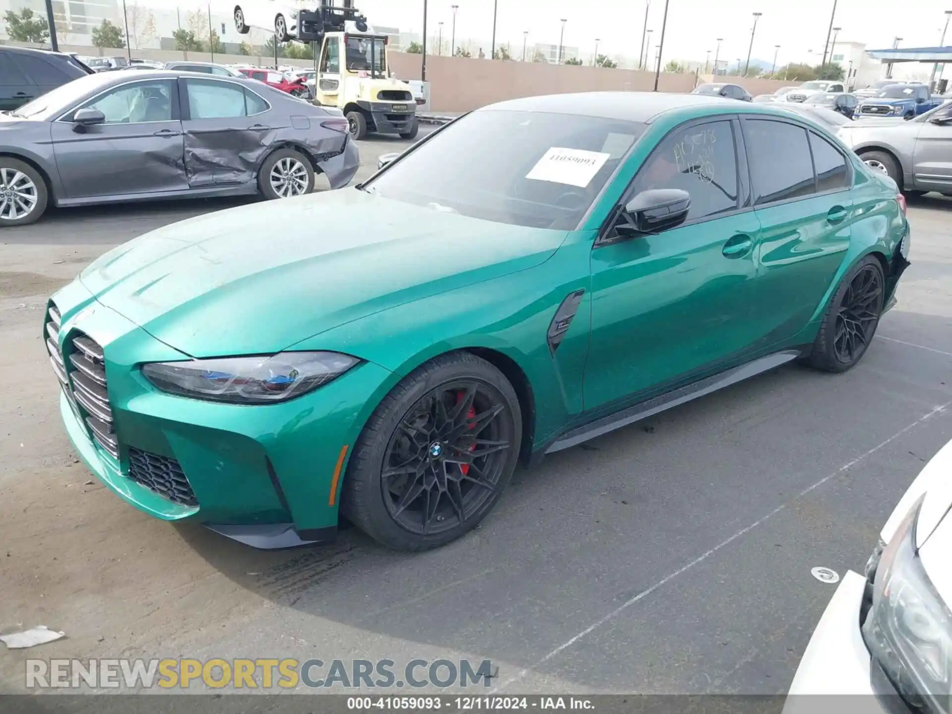 2 Photograph of a damaged car WBS33AY09RFT52396 BMW M3 2024