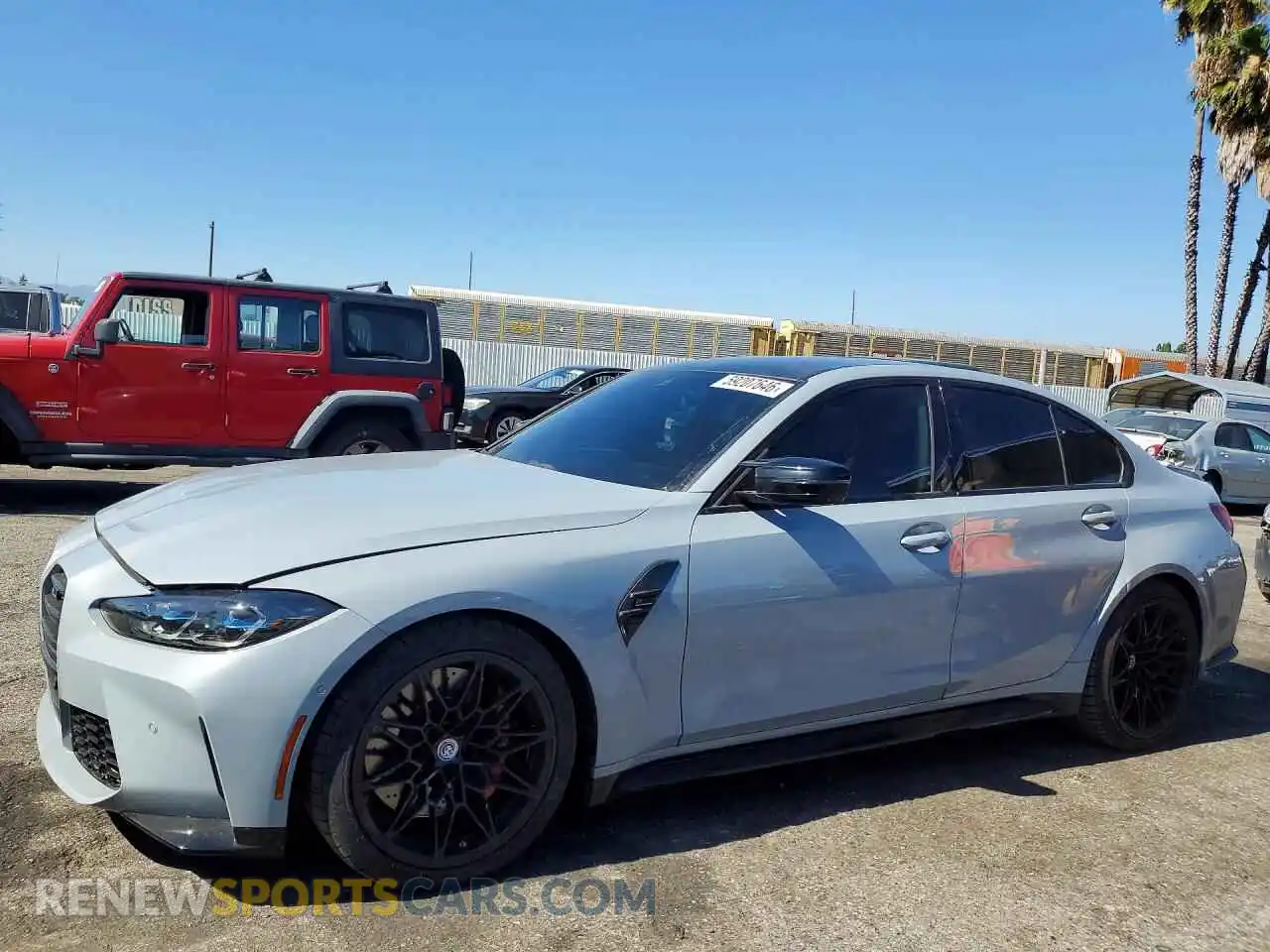 1 Photograph of a damaged car WBS33AY0XRFT47126 BMW M3 2024