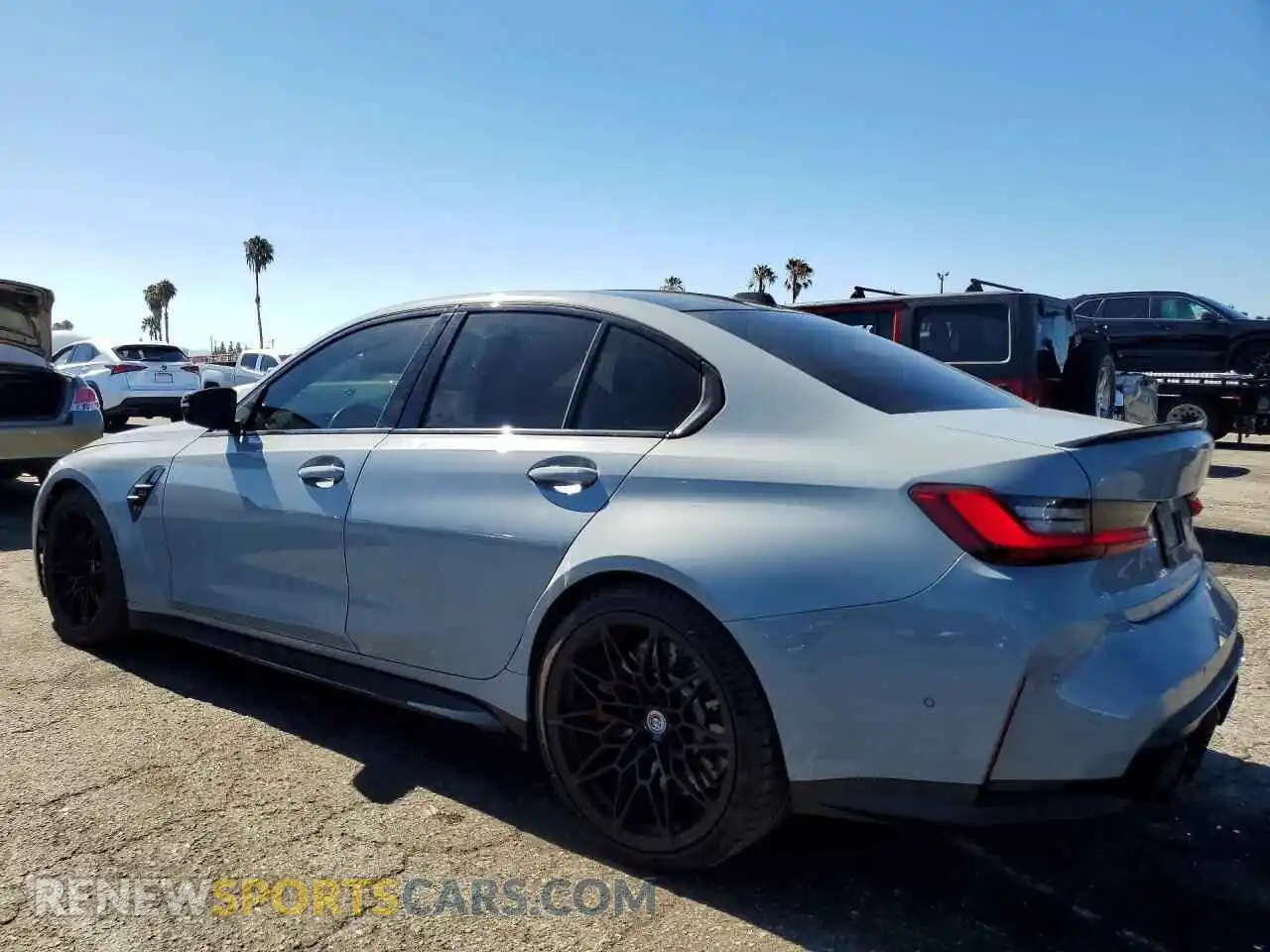 2 Photograph of a damaged car WBS33AY0XRFT47126 BMW M3 2024