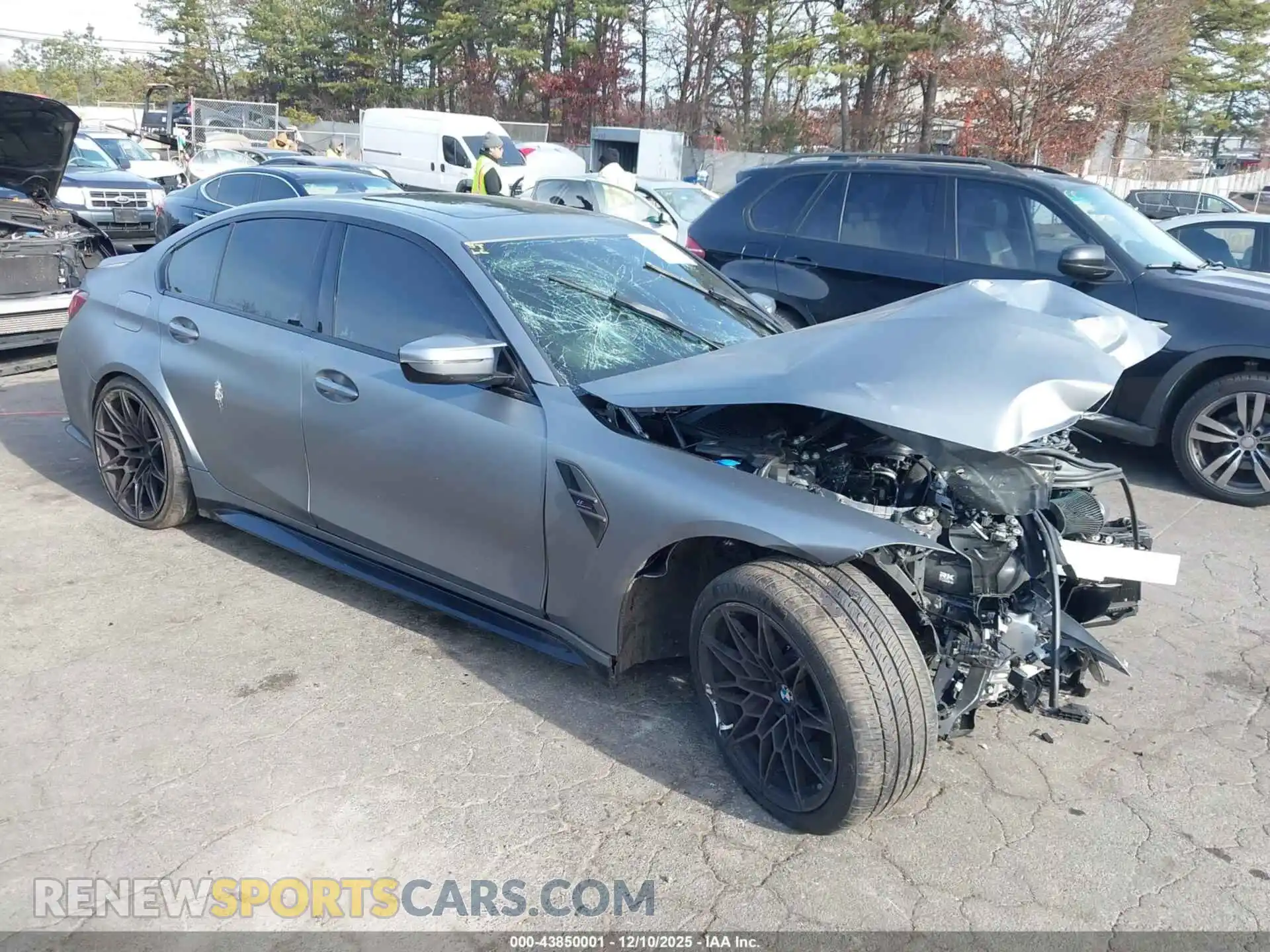 1 Photograph of a damaged car WBS43AY01RFS41331 BMW M3 2024