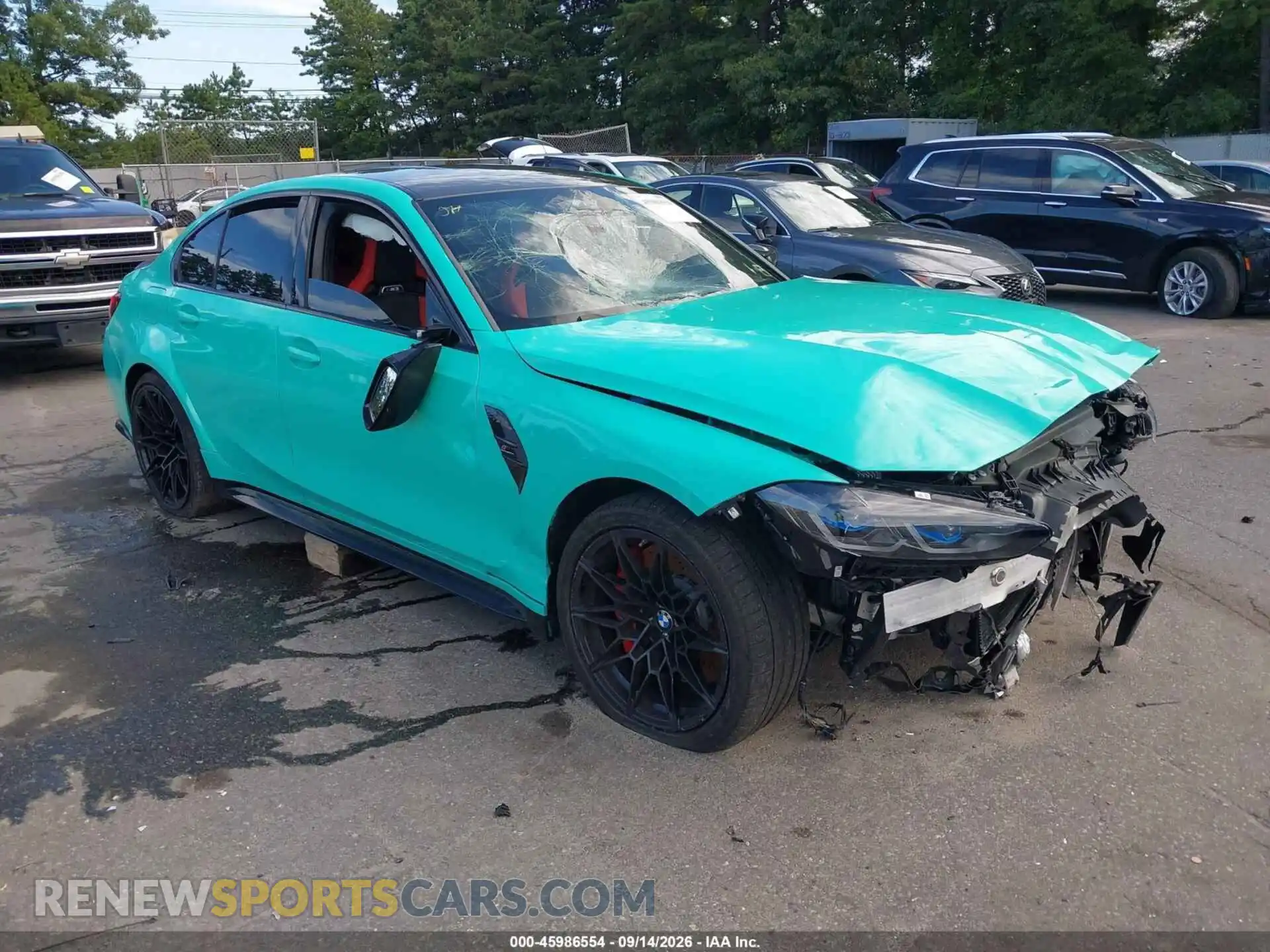 1 Photograph of a damaged car WBS43AY03RFS69180 BMW M3 2024