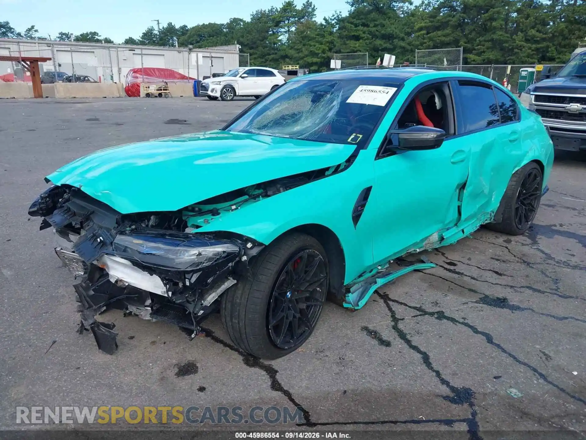 2 Photograph of a damaged car WBS43AY03RFS69180 BMW M3 2024