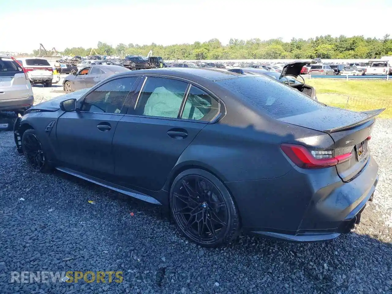 2 fotografías del automóvil dañado WBS43AY03RFS69275 BMW M3 2024