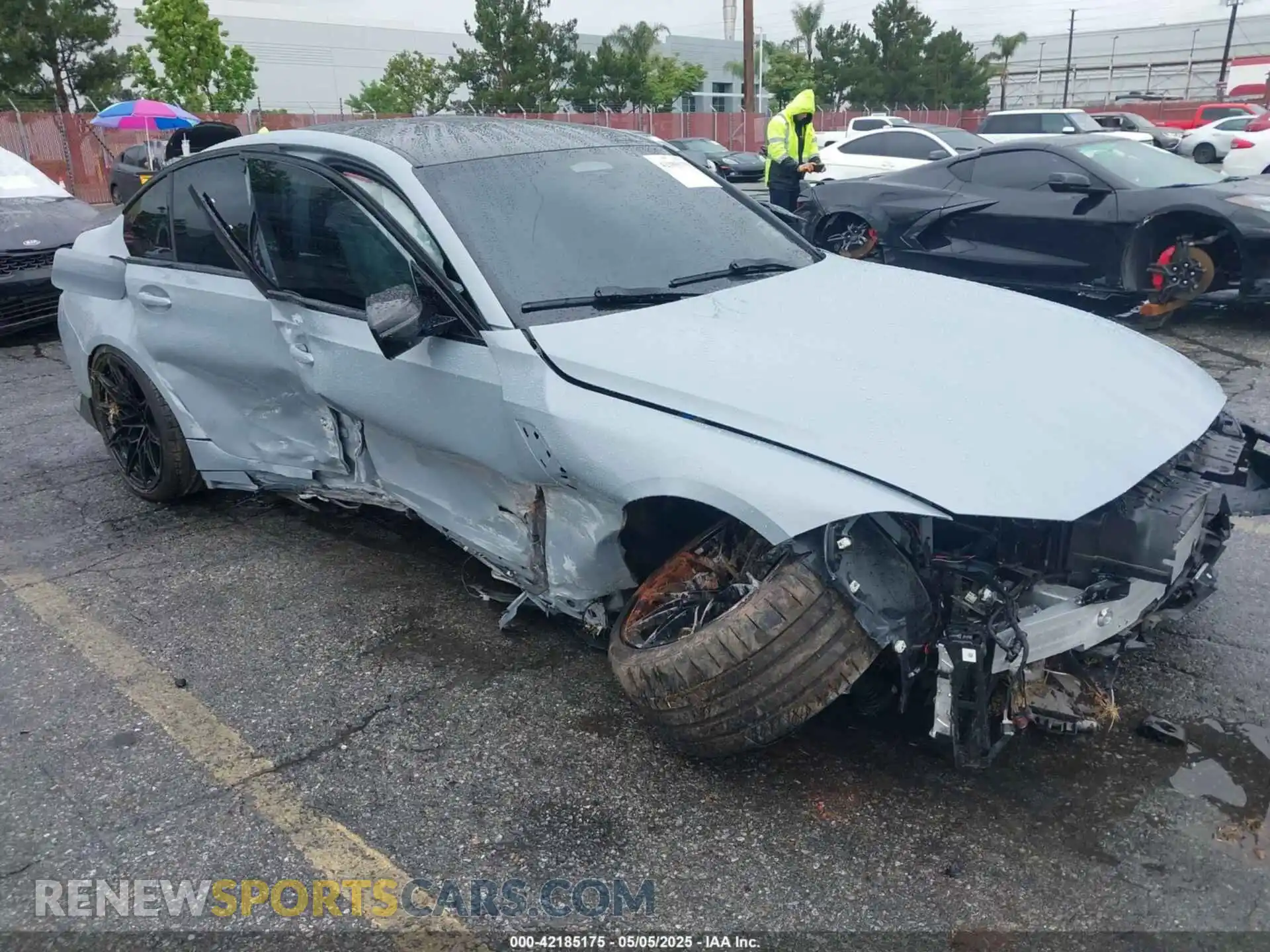 1 Photograph of a damaged car WBS43AY03RFT56948 BMW M3 2024