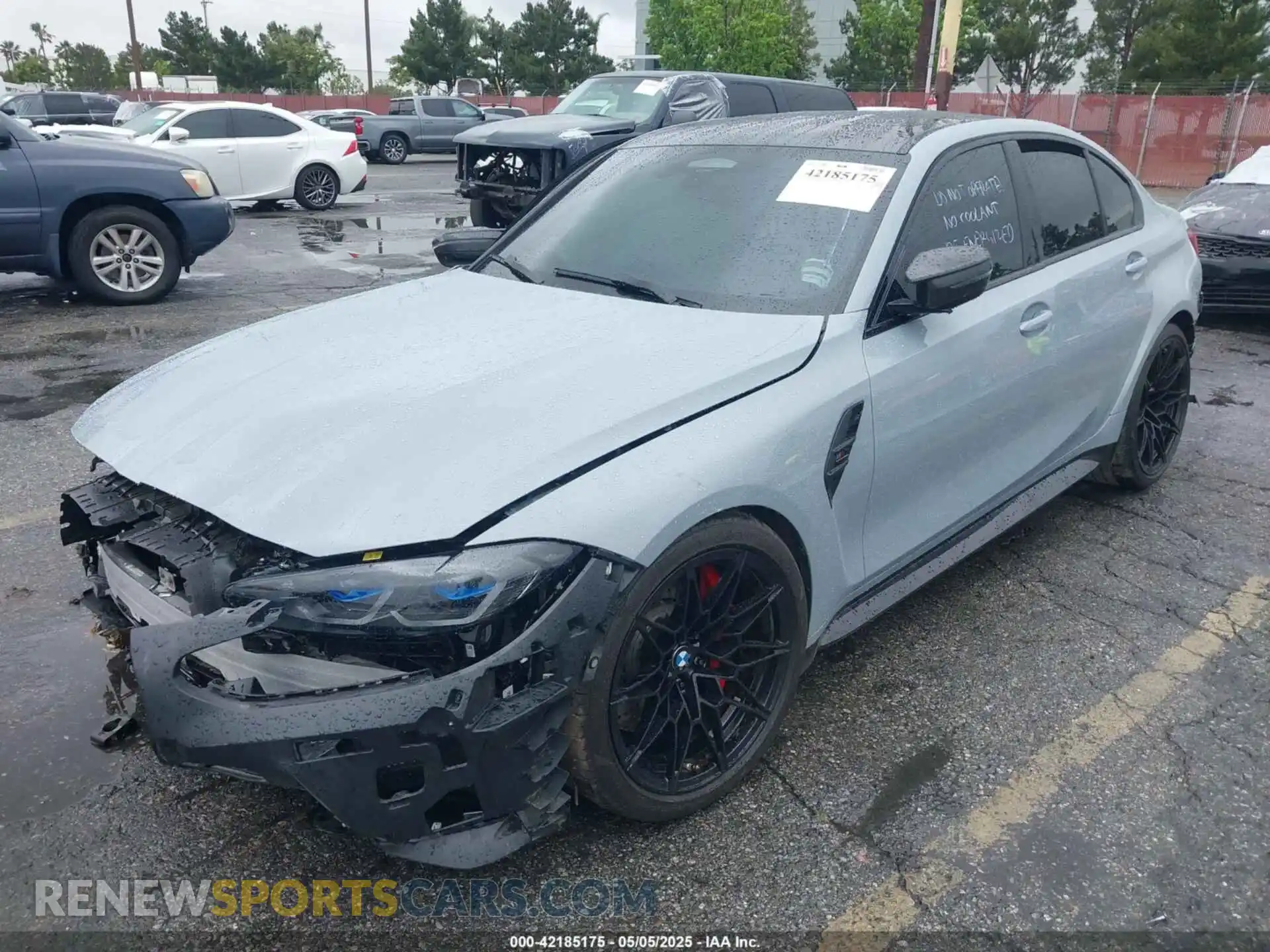 2 Photograph of a damaged car WBS43AY03RFT56948 BMW M3 2024