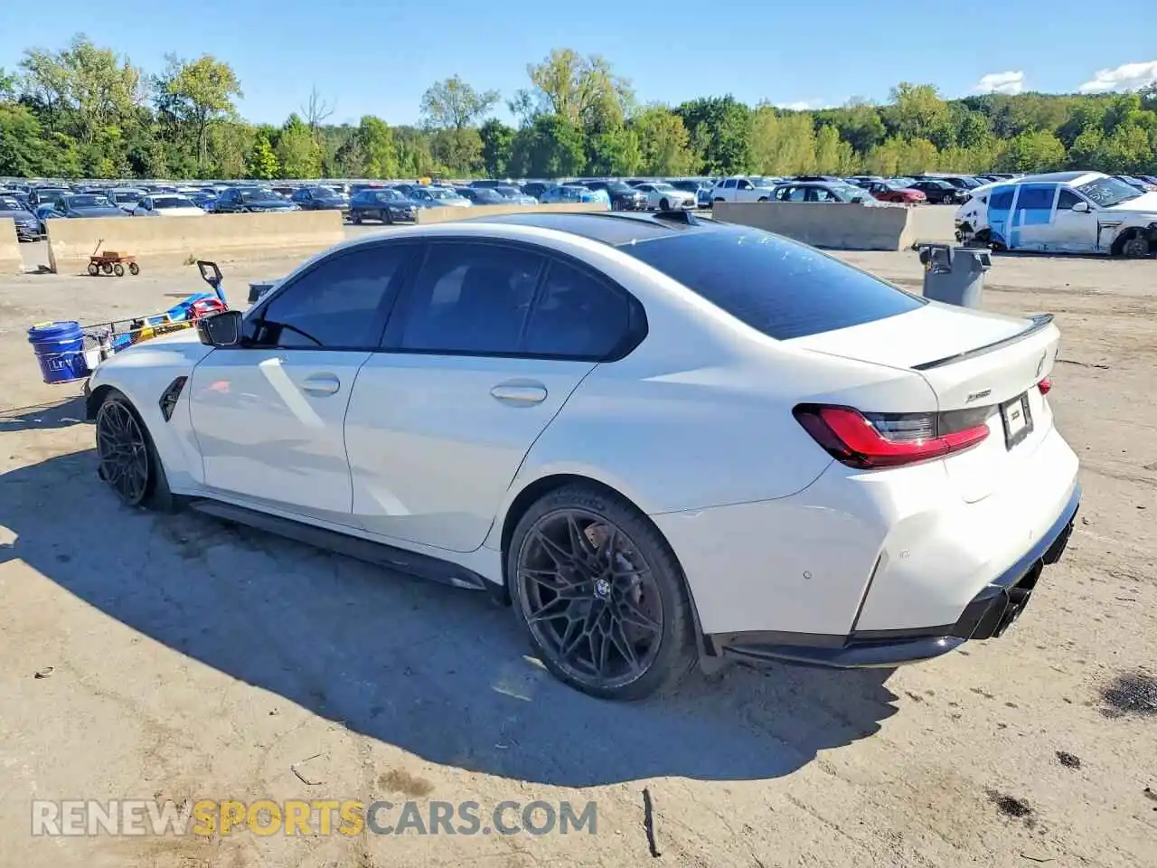 2 fotografías del automóvil dañado WBS43AY04RFT08469 BMW M3 2024