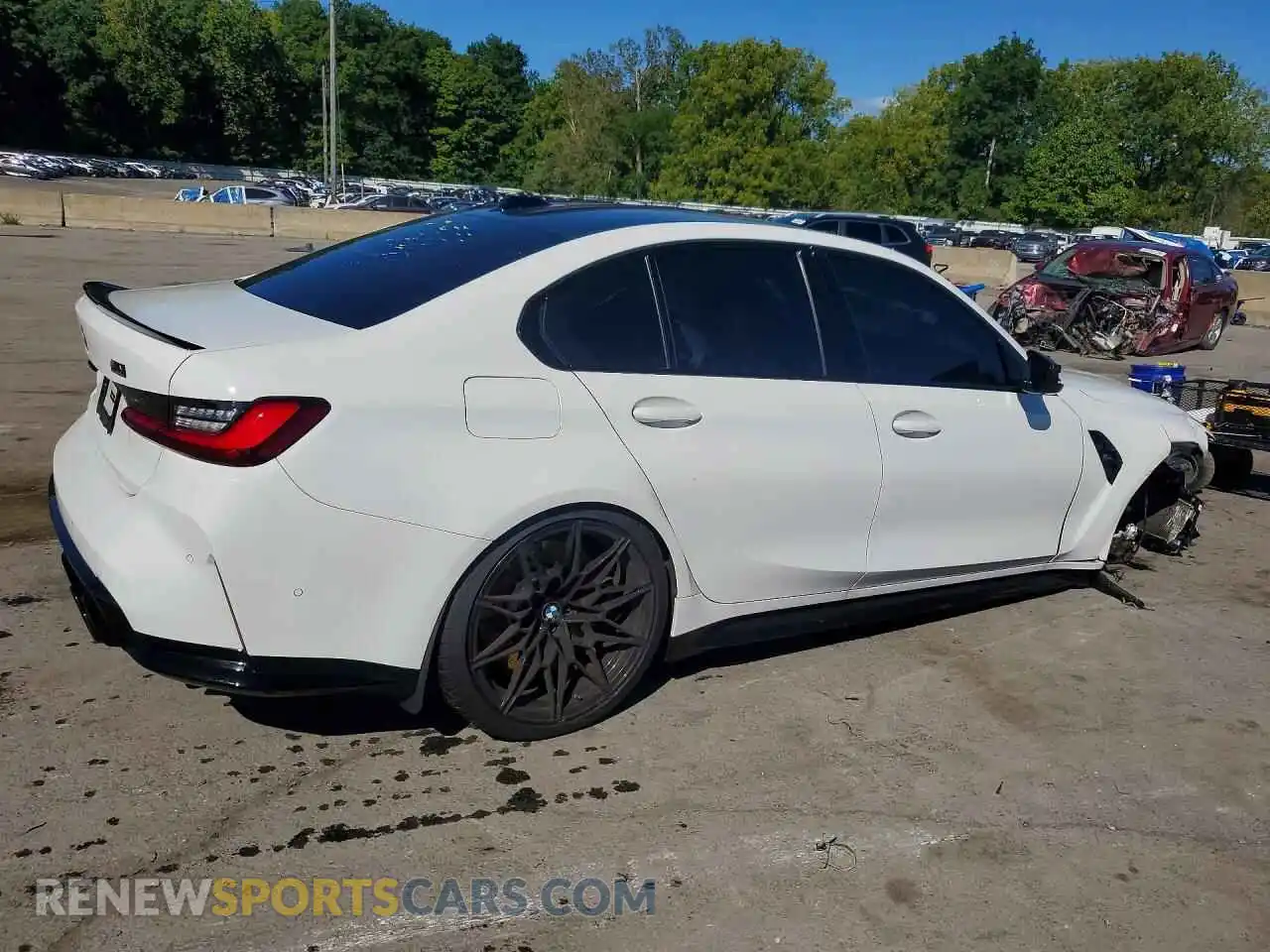 3 fotografías del automóvil dañado WBS43AY04RFT08469 BMW M3 2024