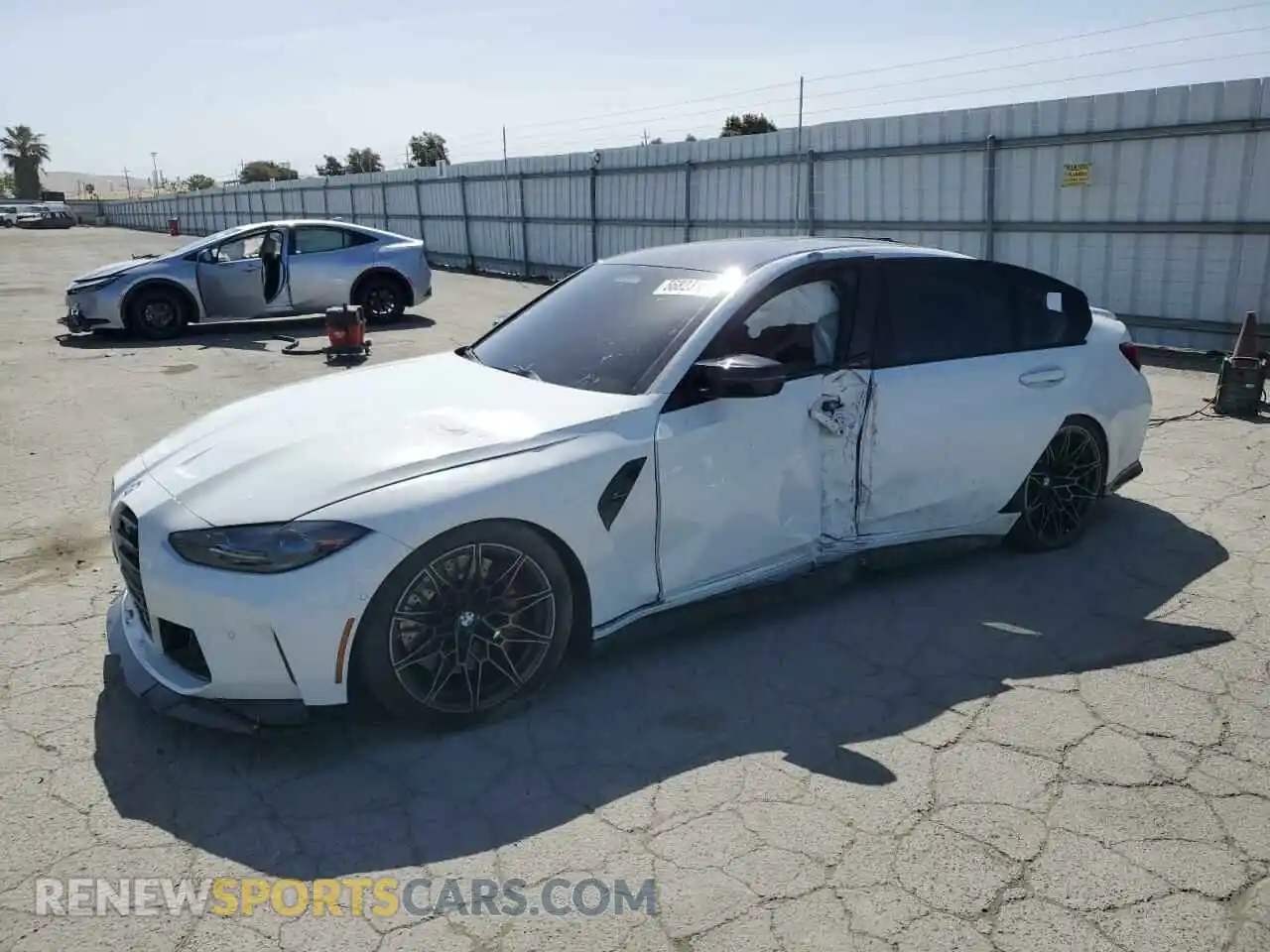1 Photograph of a damaged car WBS43AY05RFS51389 BMW M3 2024