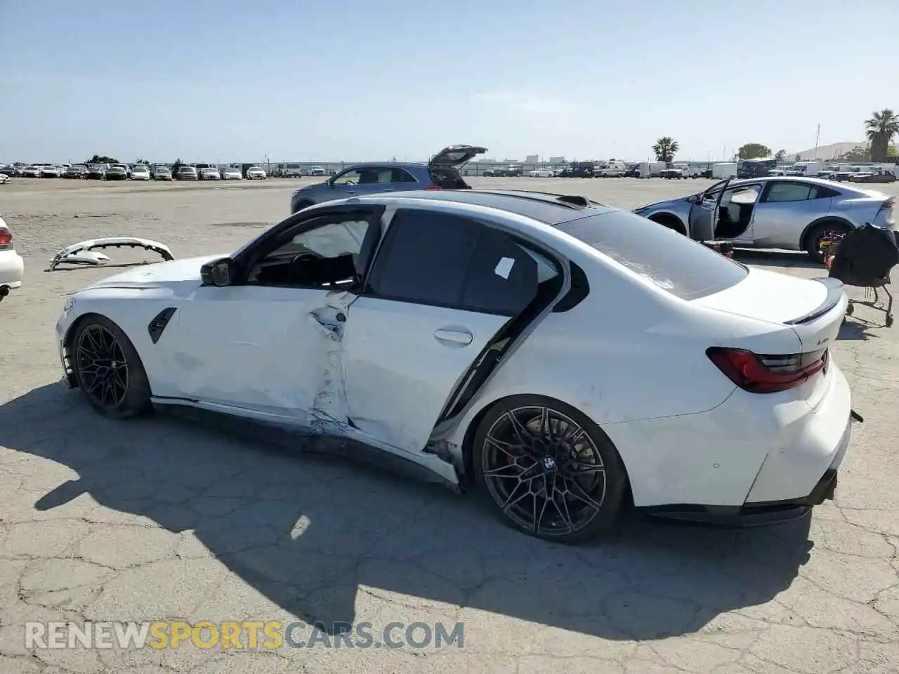 2 Photograph of a damaged car WBS43AY05RFS51389 BMW M3 2024