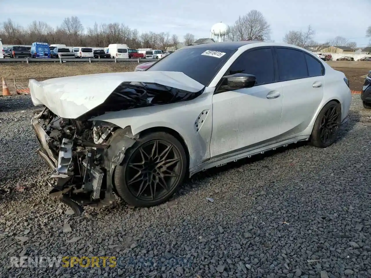 1 Photograph of a damaged car WBS43AY05RFT23854 BMW M3 2024