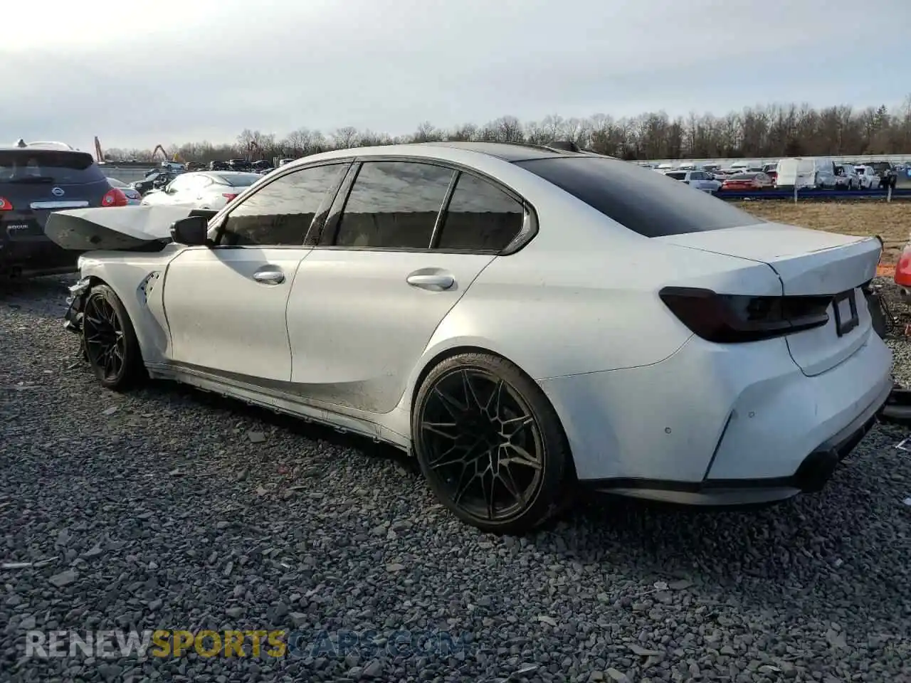 2 Photograph of a damaged car WBS43AY05RFT23854 BMW M3 2024