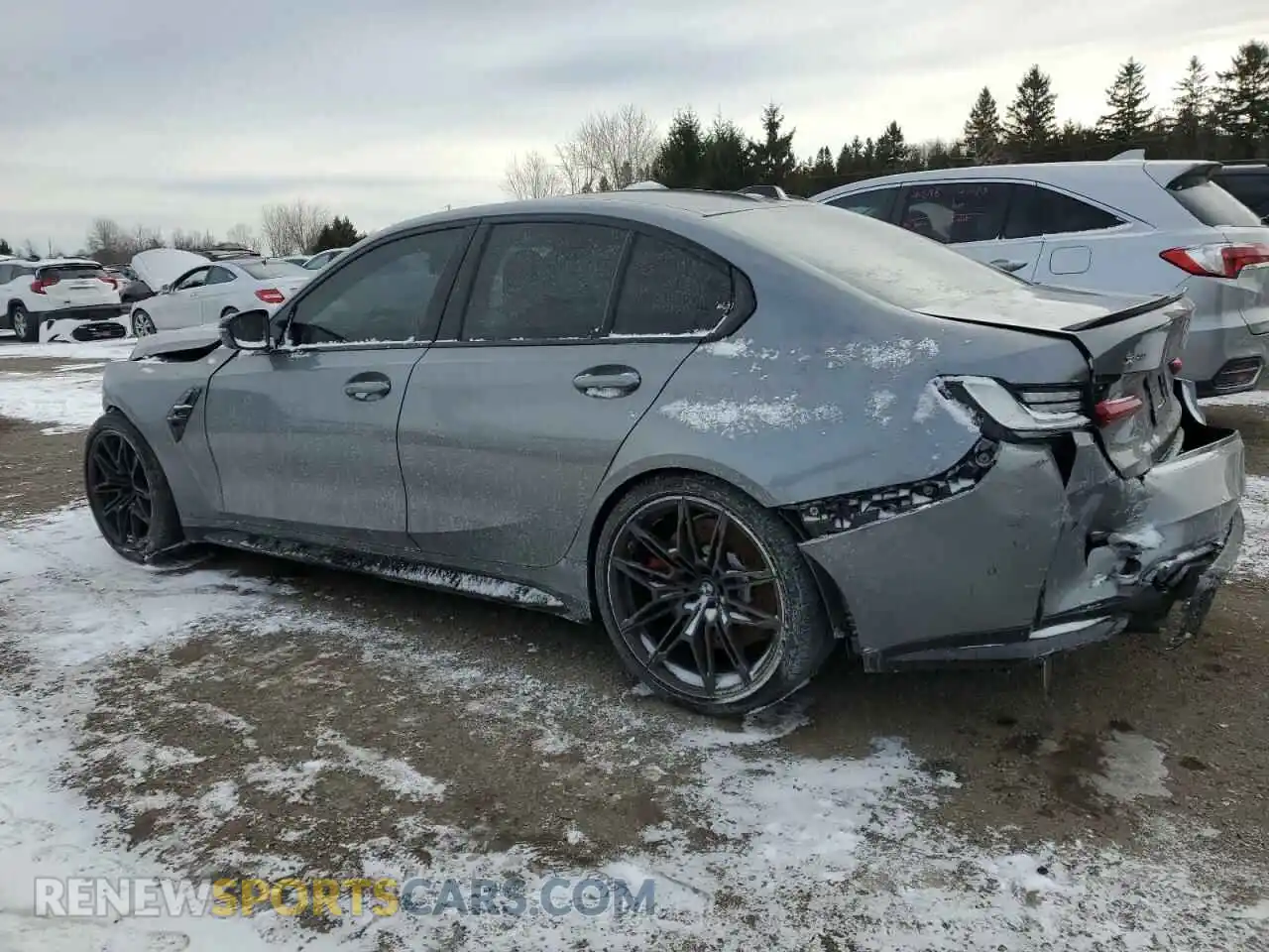 2 Photograph of a damaged car WBS43AY05RFT40007 BMW M3 2024