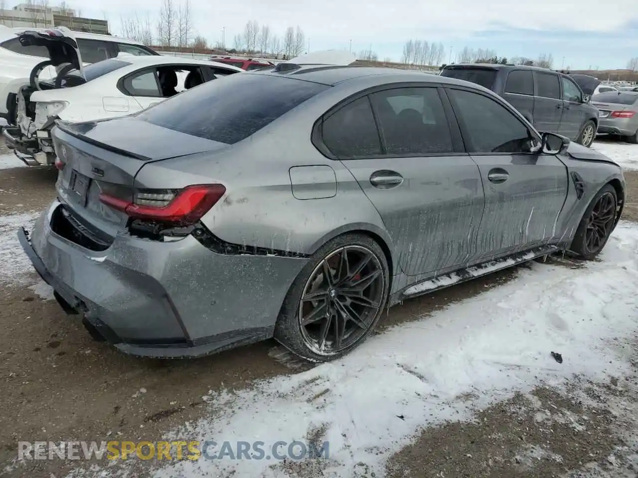 3 Photograph of a damaged car WBS43AY05RFT40007 BMW M3 2024