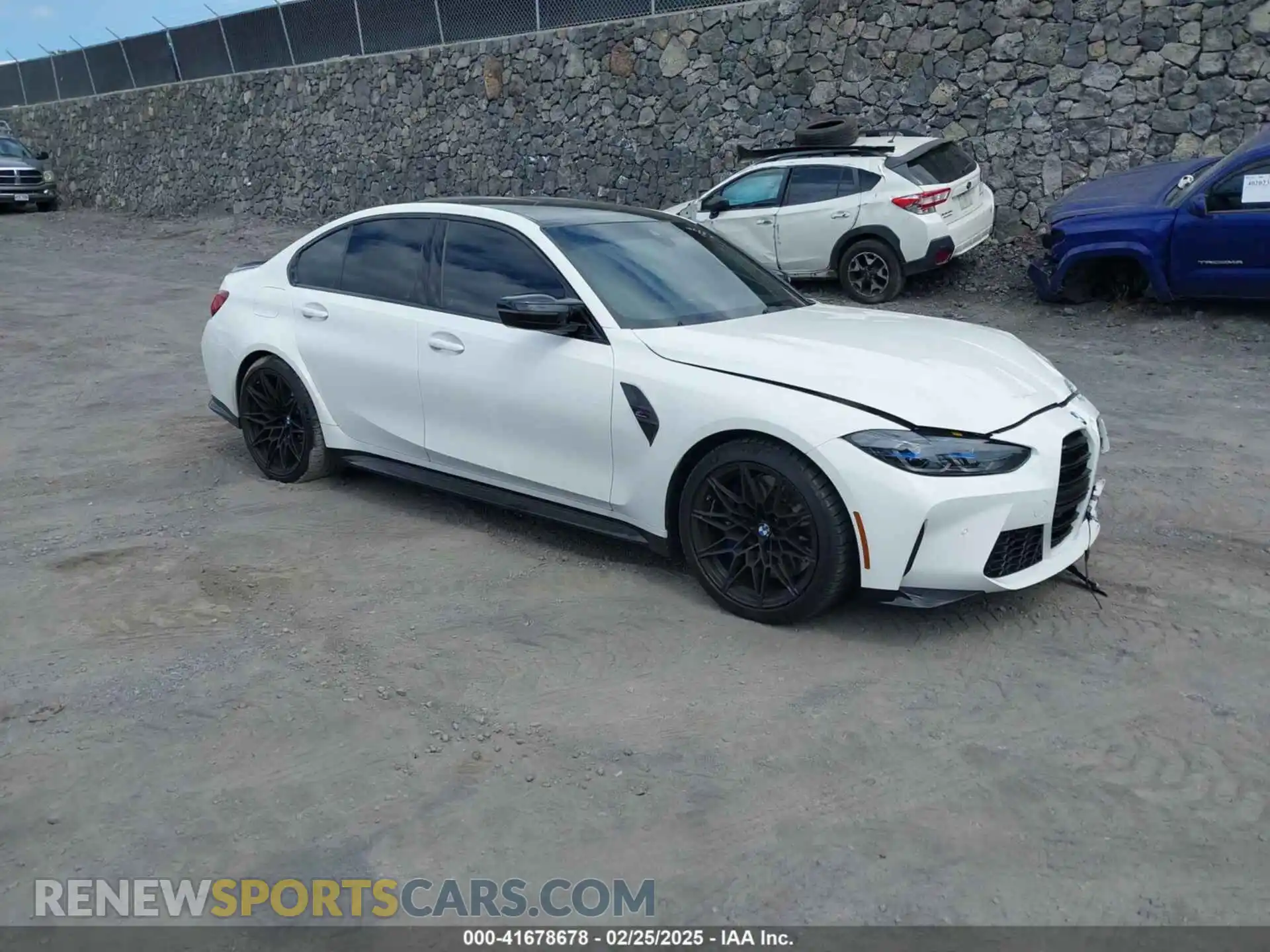 1 Photograph of a damaged car WBS43AY07RFS42807 BMW M3 2024