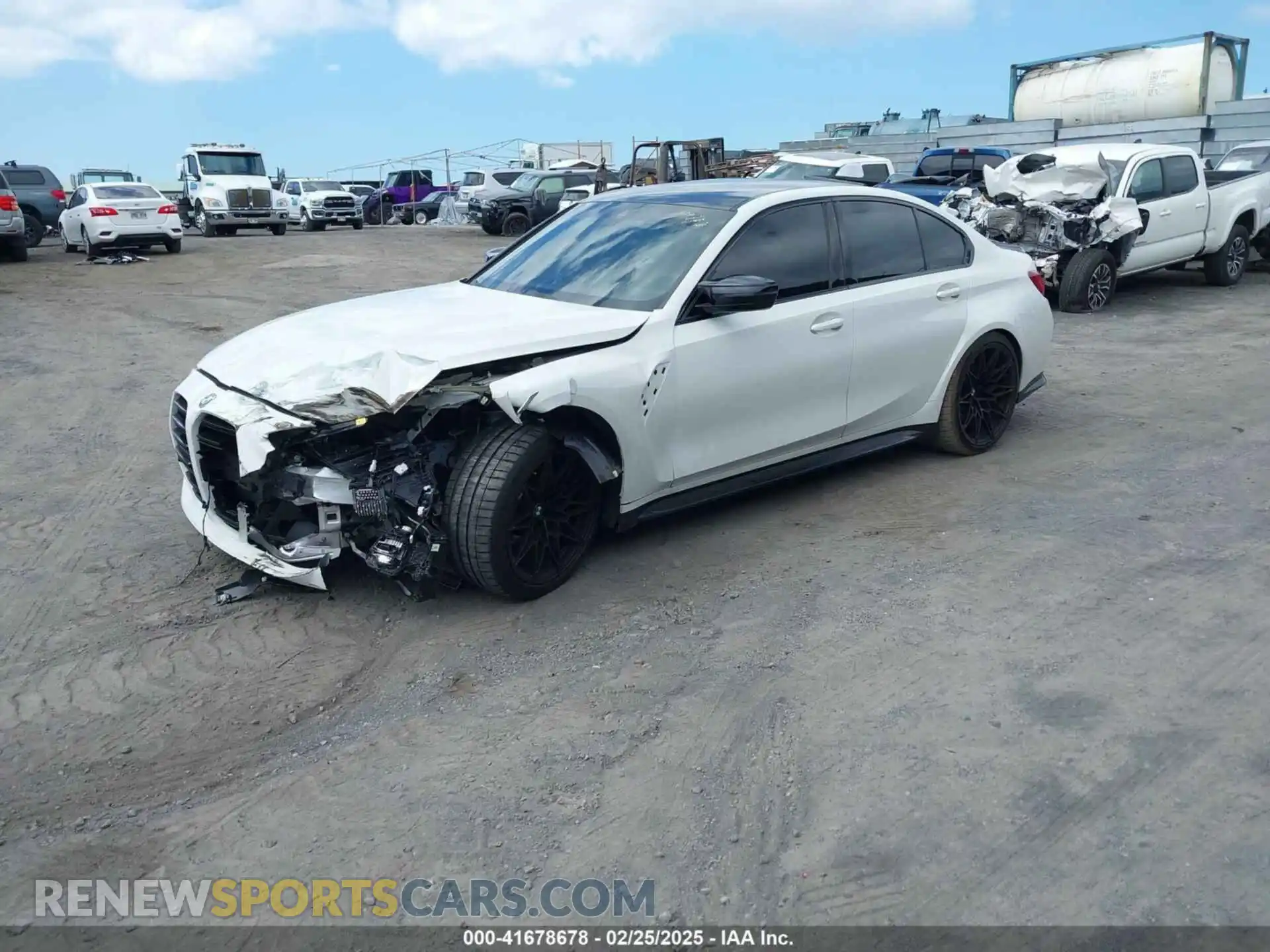 2 Photograph of a damaged car WBS43AY07RFS42807 BMW M3 2024