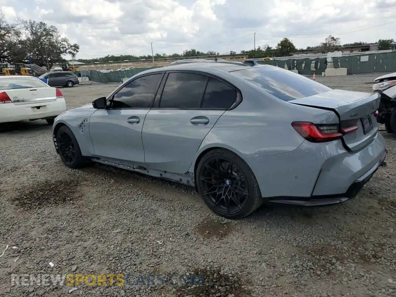 2 Photograph of a damaged car WBS43AY08RFT30099 BMW M3 2024