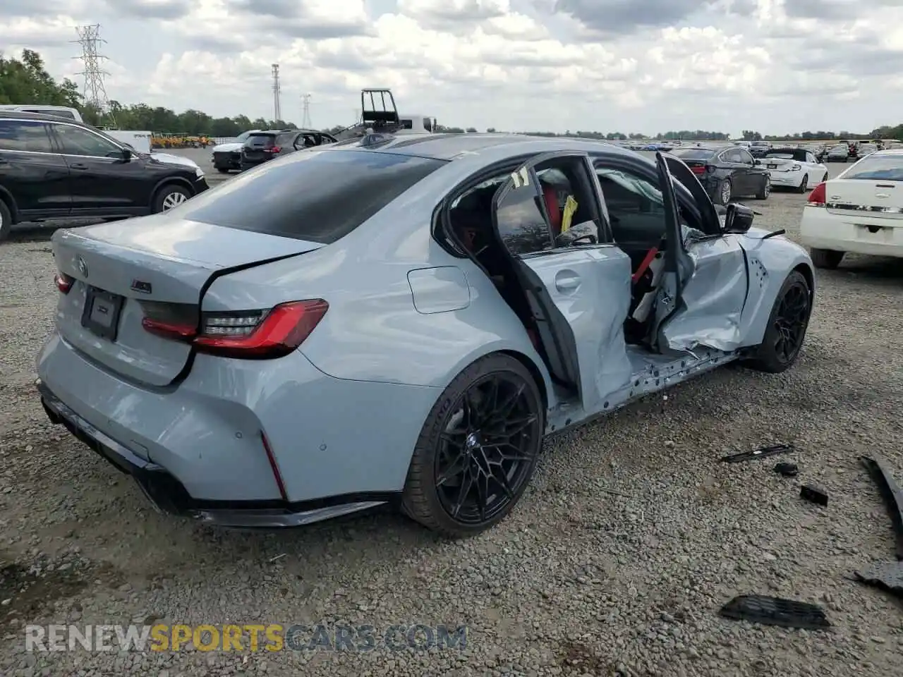 3 Photograph of a damaged car WBS43AY08RFT30099 BMW M3 2024