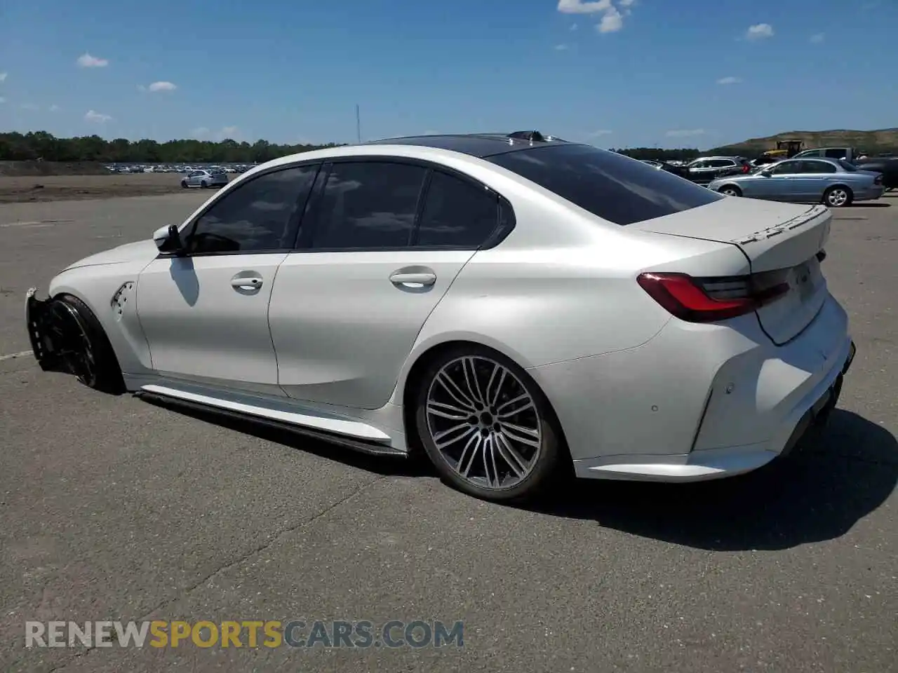 2 Photograph of a damaged car WBS43AY08RFT30877 BMW M3 2024