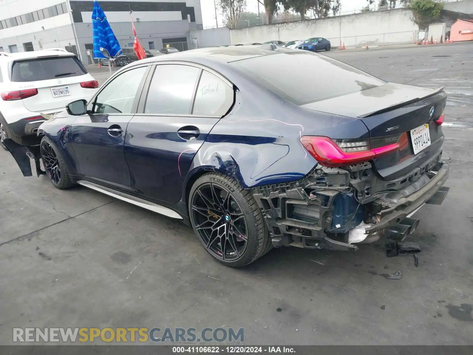3 Photograph of a damaged car WBS43AY09RFR69009 BMW M3 2024