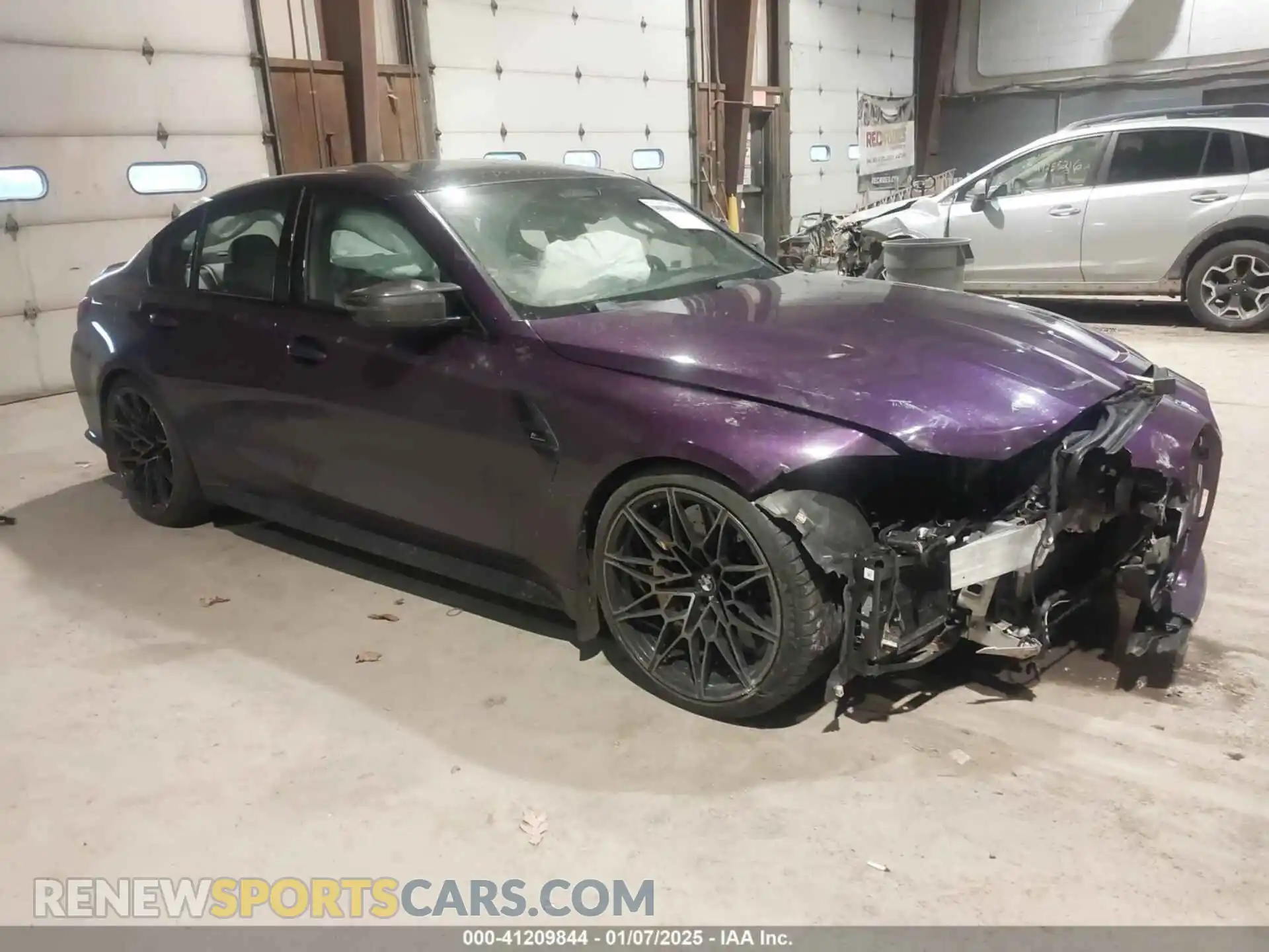 1 Photograph of a damaged car WBS43AY09RFR97988 BMW M3 2024