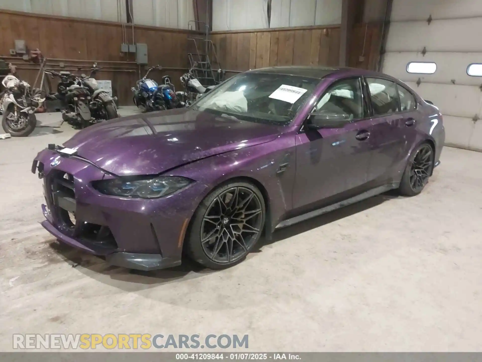 2 Photograph of a damaged car WBS43AY09RFR97988 BMW M3 2024