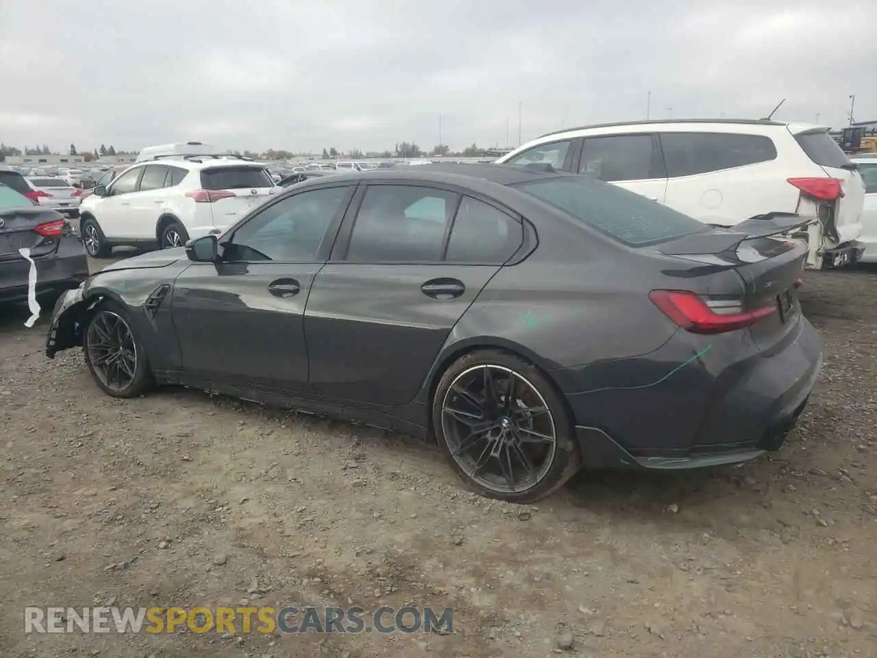 2 fotografías del automóvil dañado WBS43AY09RFT09939 BMW M3 2024
