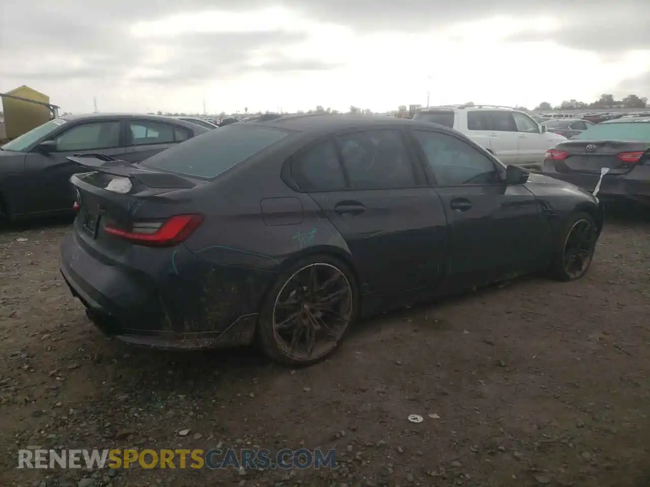 3 fotografías del automóvil dañado WBS43AY09RFT09939 BMW M3 2024