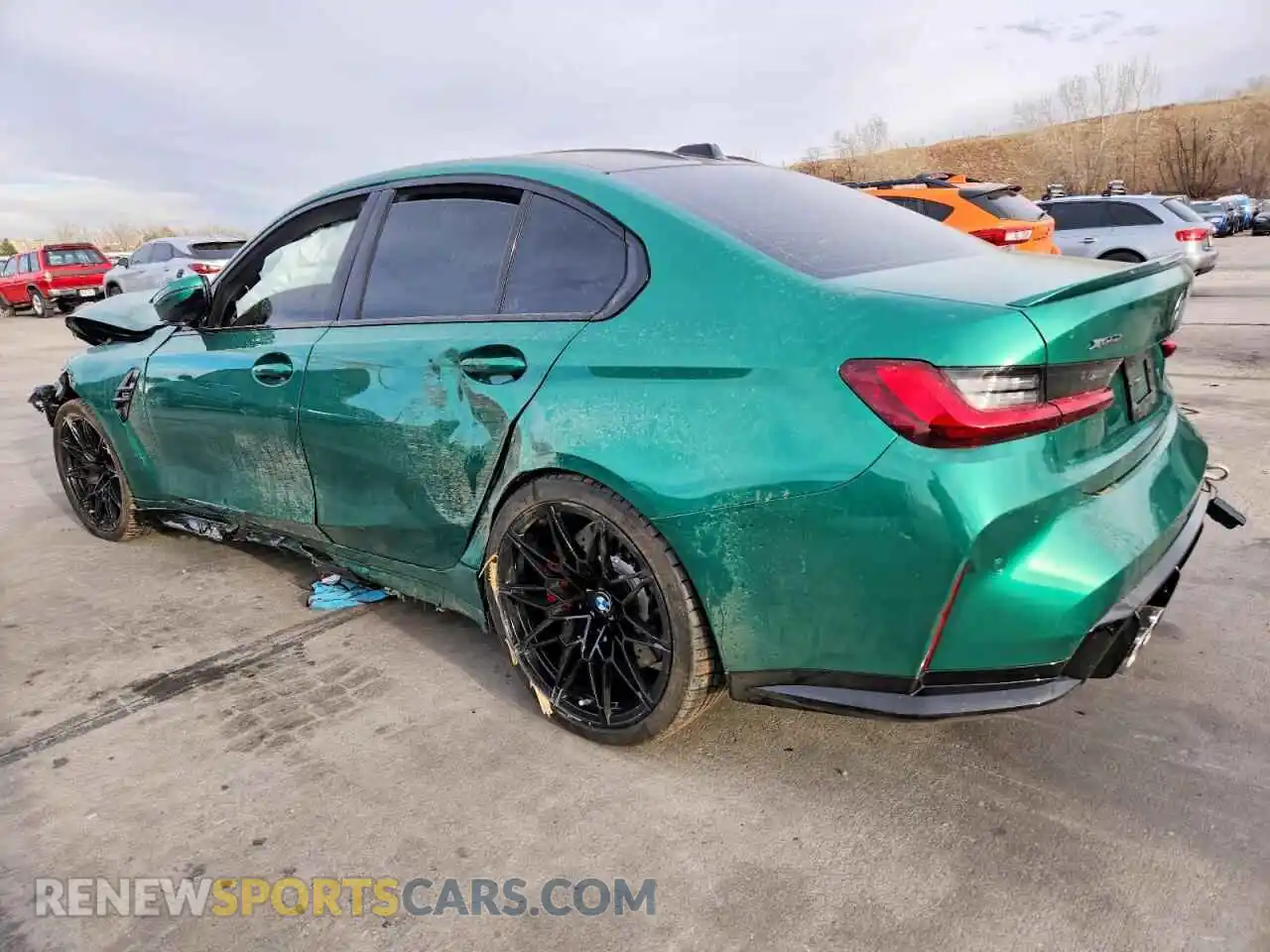 2 Photograph of a damaged car WBS43AY0XRFS20073 BMW M3 2024
