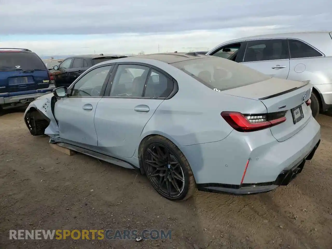 2 Photograph of a damaged car WBS43AY0XRFS28688 BMW M3 2024