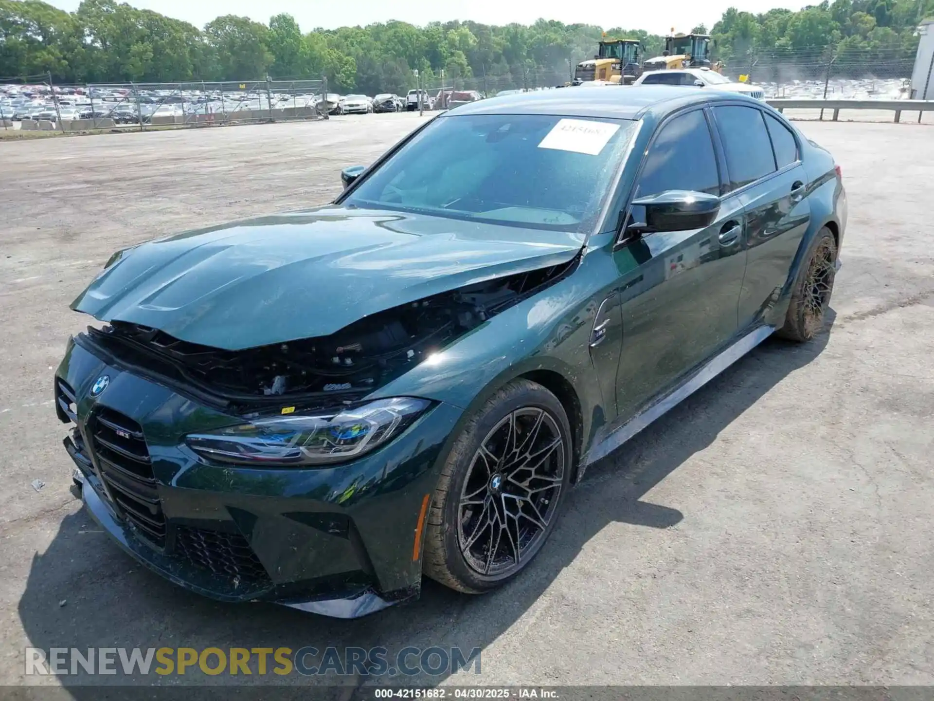 2 Photograph of a damaged car WBS53AY01RFT48402 BMW M3 2024