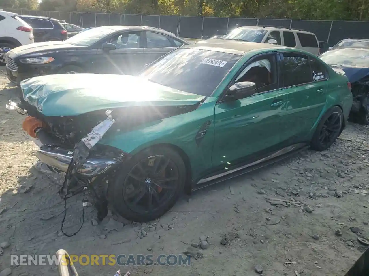 1 Photograph of a damaged car WBS53AY05RFS94439 BMW M3 2024
