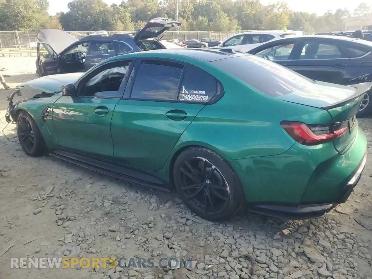 2 Photograph of a damaged car WBS53AY05RFS94439 BMW M3 2024