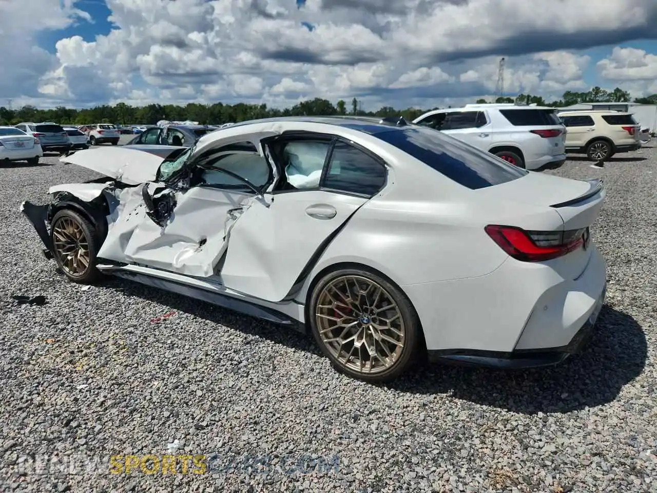 2 Photograph of a damaged car WBS63AY00RFR18071 BMW M3 2024