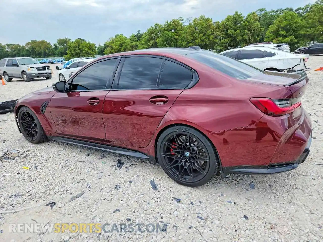 2 Photograph of a damaged car WBS33HJ00SFU60642 BMW M3 2025