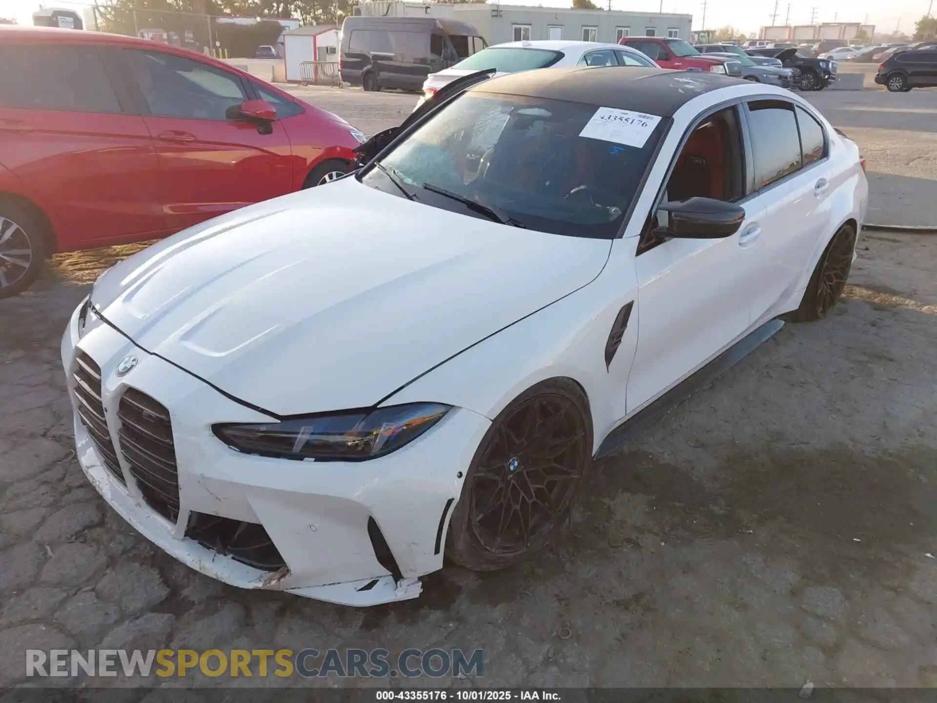 2 Photograph of a damaged car WBS33HJ01SFT93064 BMW M3 2025