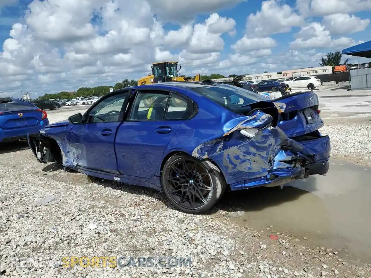 2 Photograph of a damaged car WBS33HJ02SFV34546 BMW M3 2025