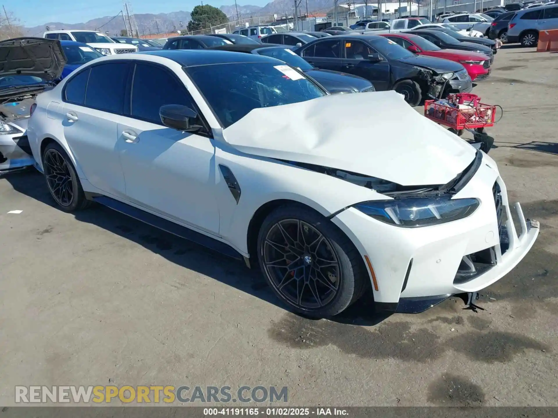 1 Photograph of a damaged car WBS33HJ03SFU09314 BMW M3 2025