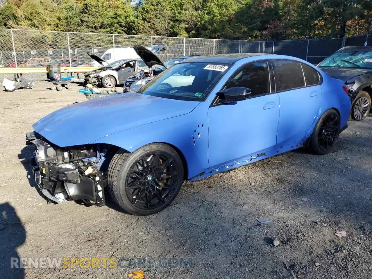 1 Photograph of a damaged car WBS33HJ03SFU84644 BMW M3 2025
