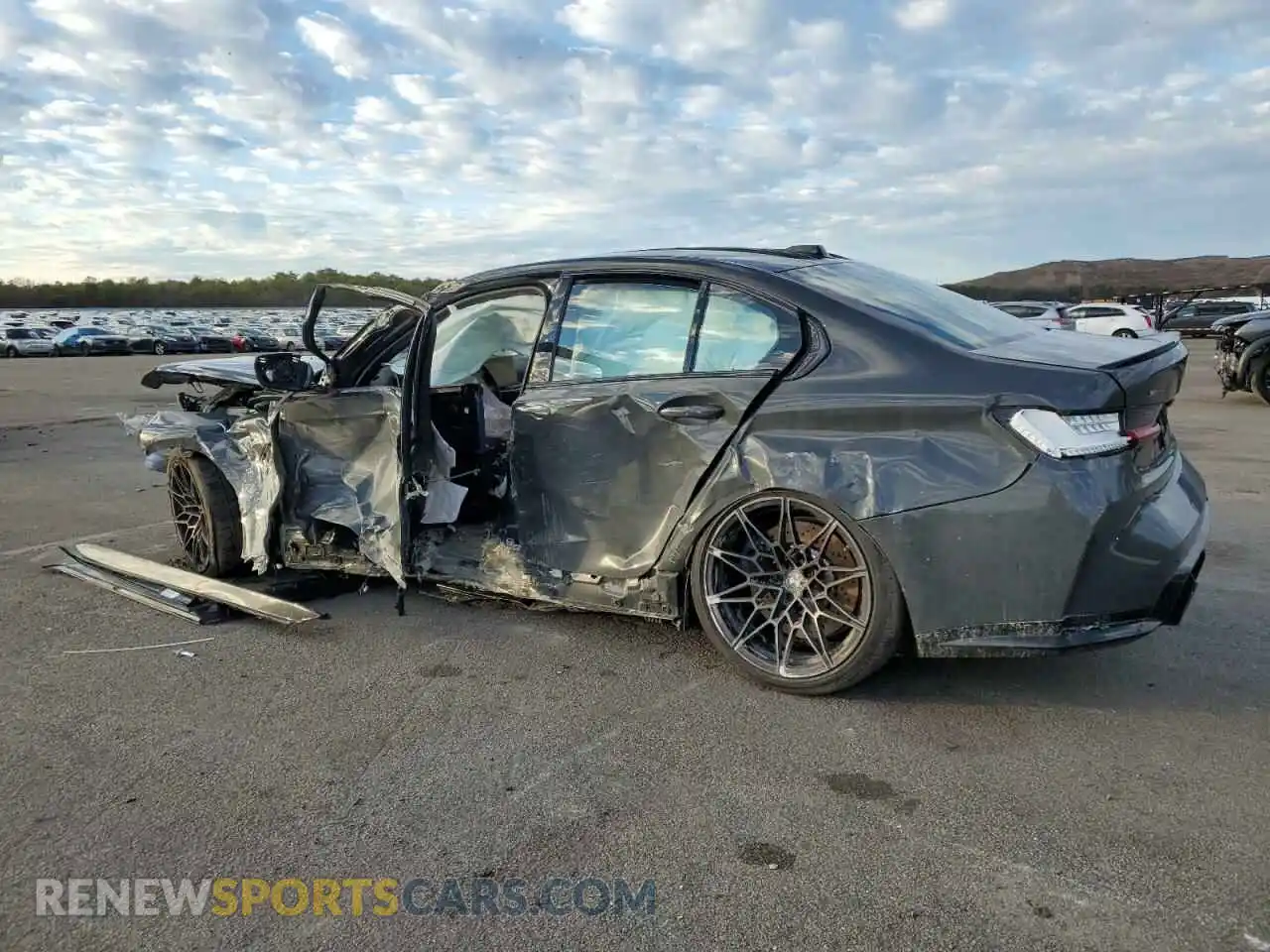 2 Photograph of a damaged car WBS33HJ05SFT92645 BMW M3 2025