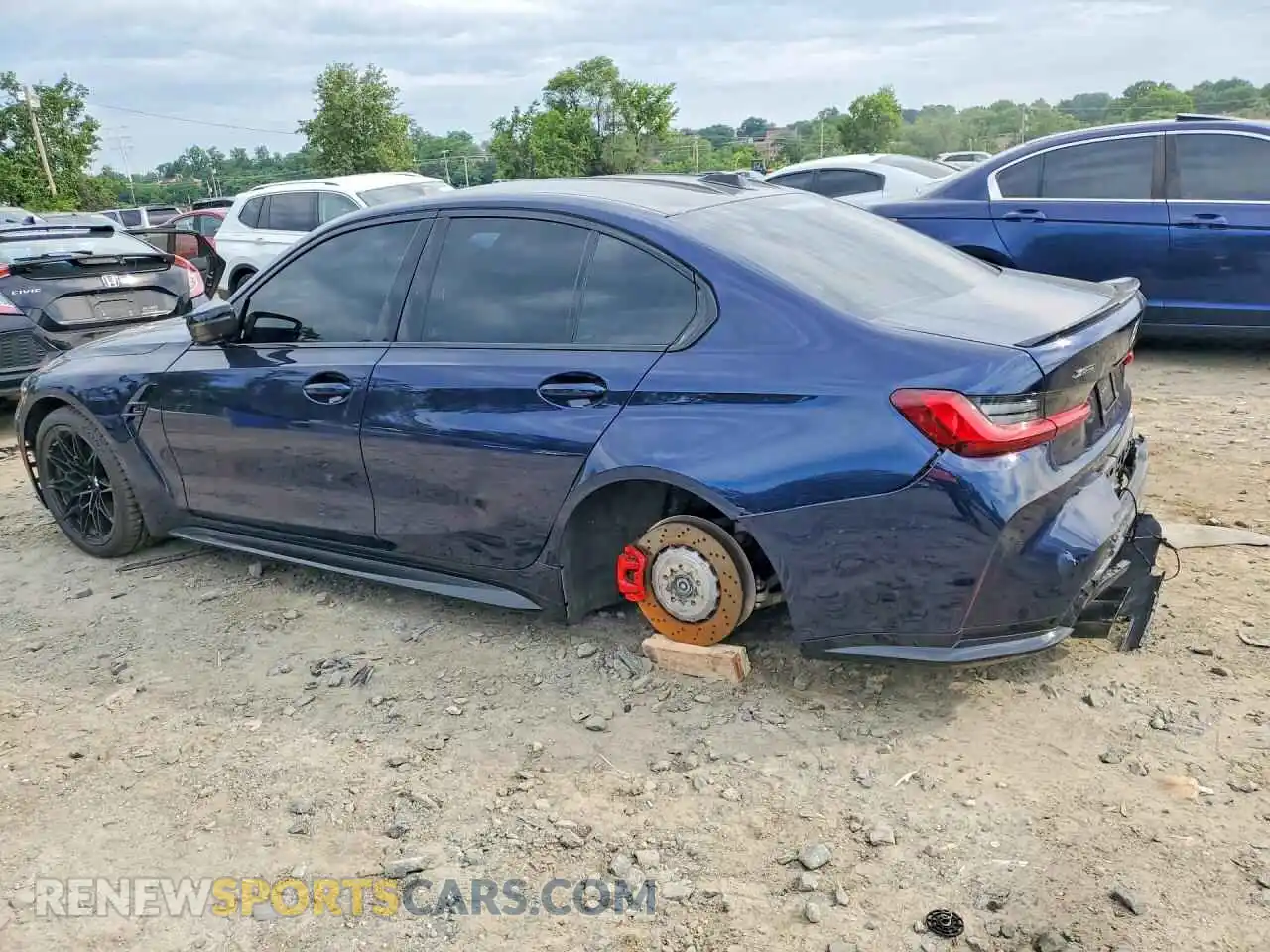 2 fotografías del automóvil dañado WBS33HJ05SFU44954 BMW M3 2025