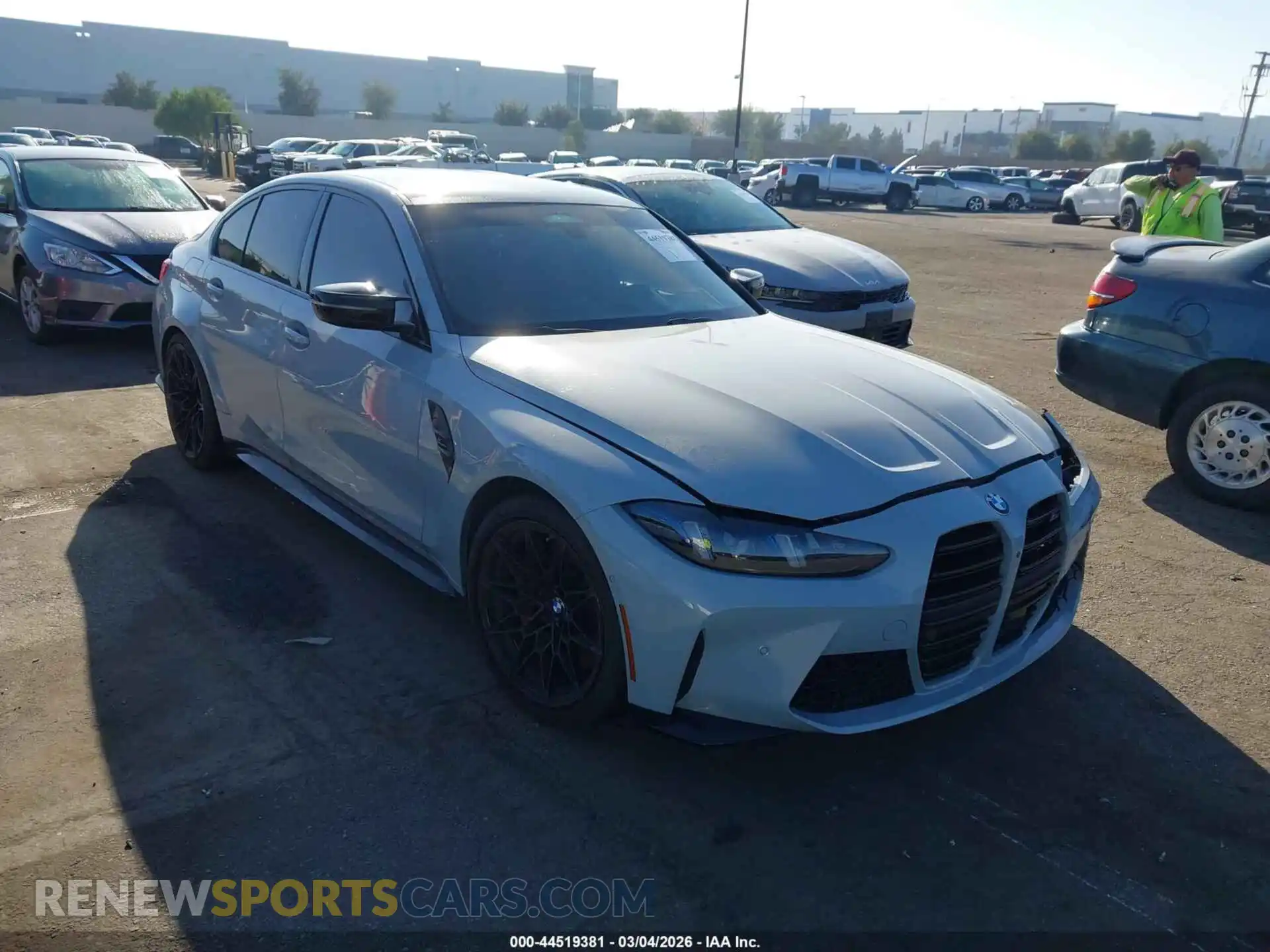 1 Photograph of a damaged car WBS33HJ09SFU28501 BMW M3 2025