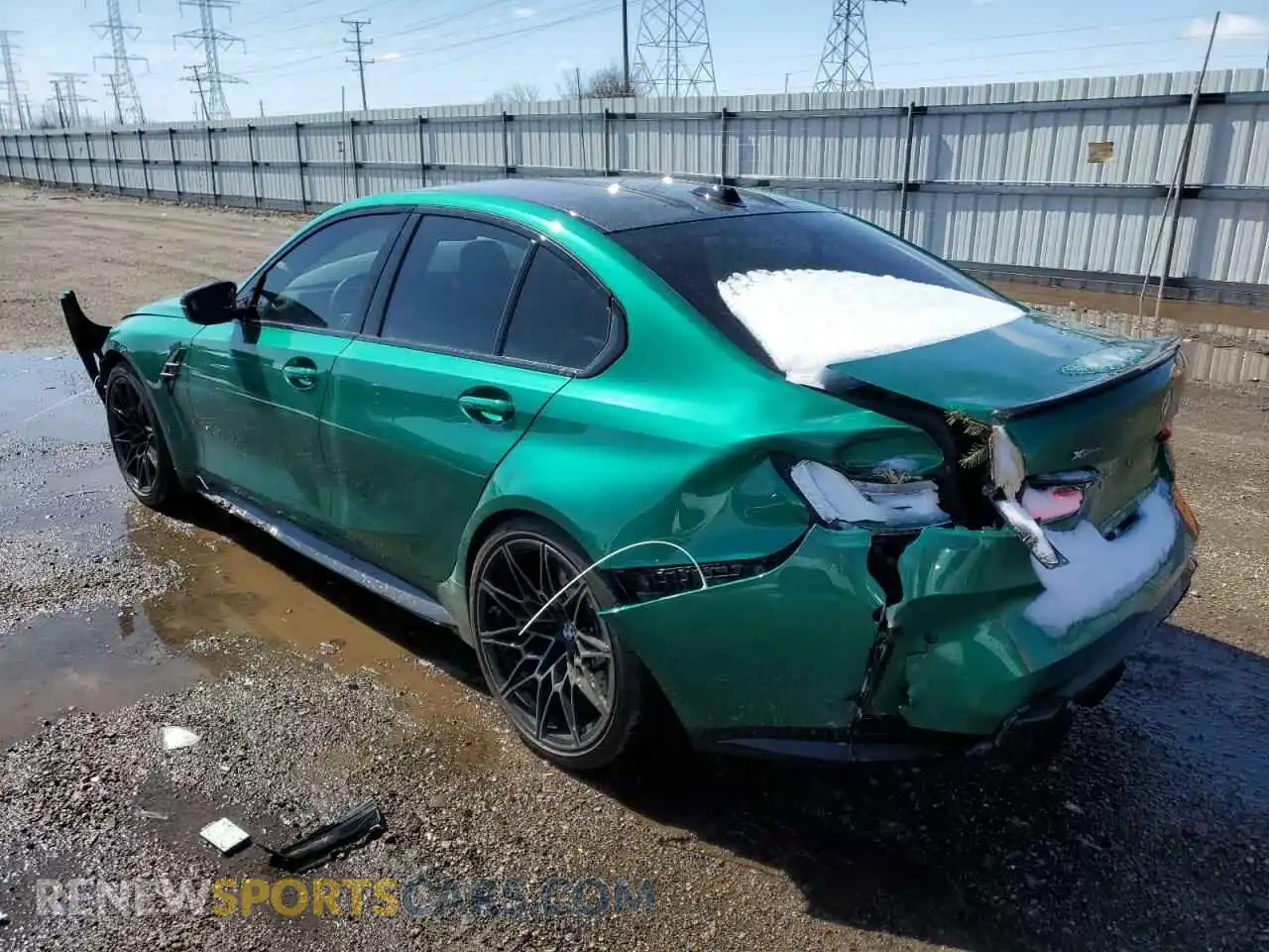 2 Photograph of a damaged car WBS33HJ0XSFT91930 BMW M3 2025