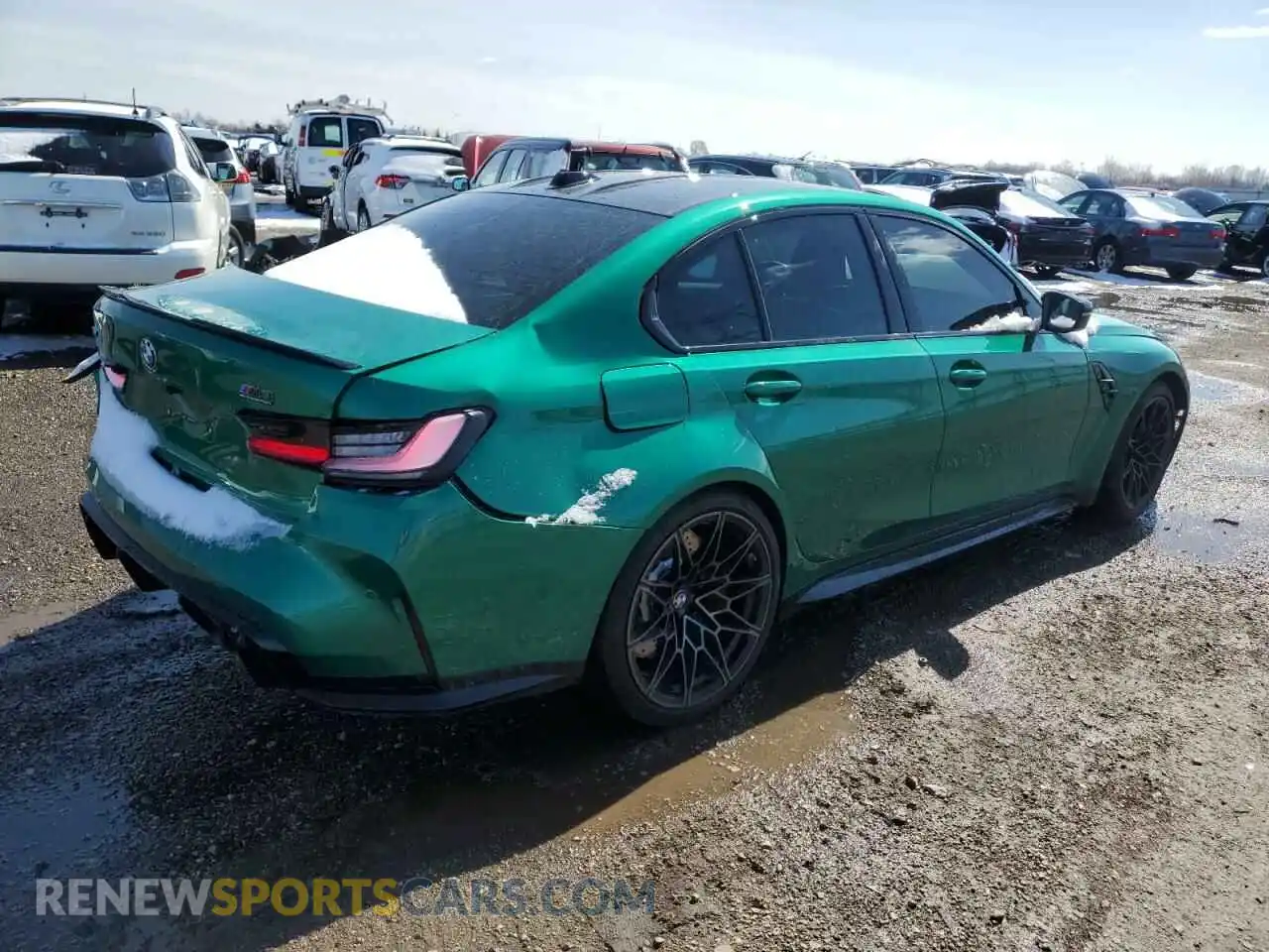 3 Photograph of a damaged car WBS33HJ0XSFT91930 BMW M3 2025