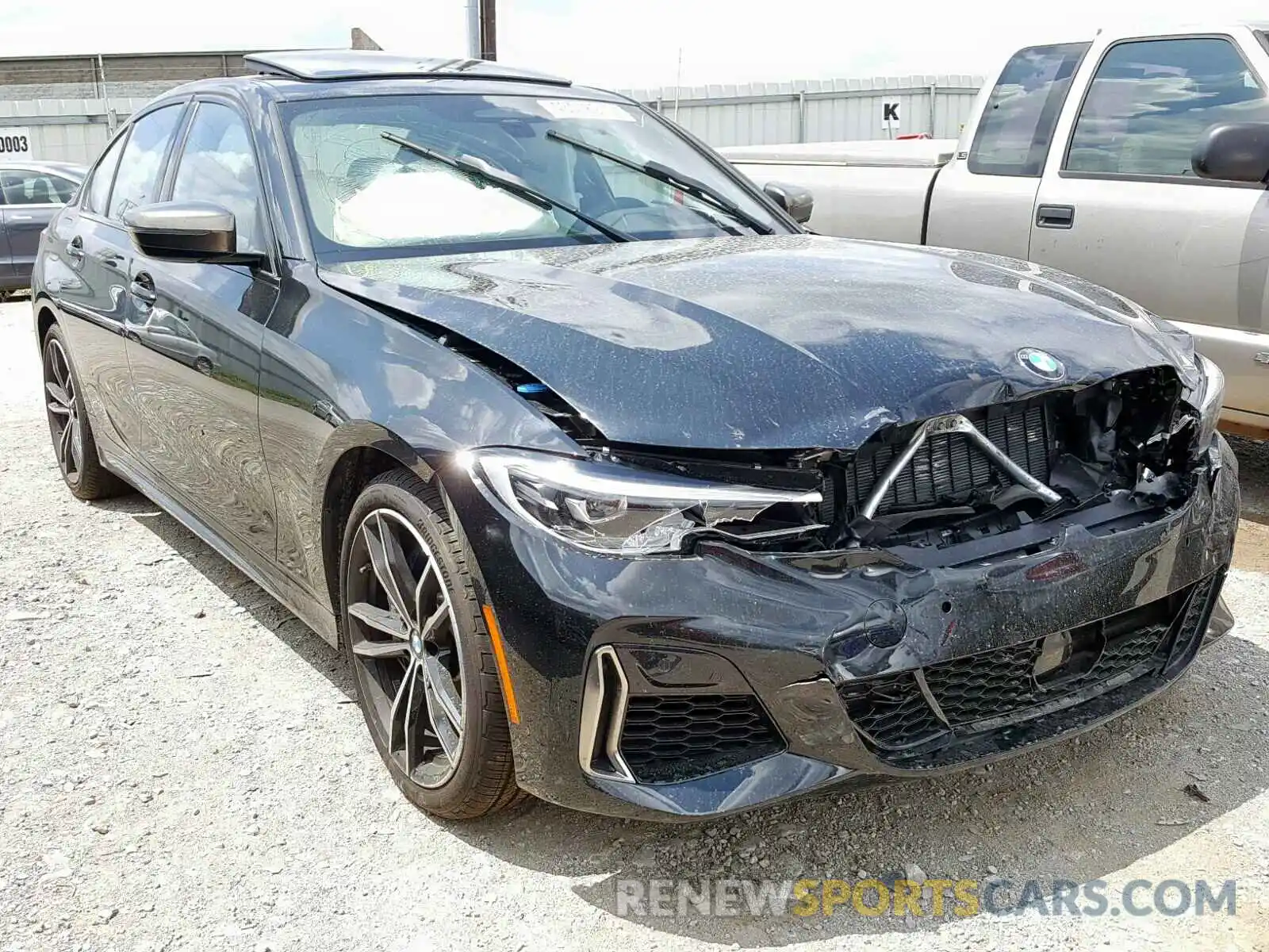 1 Photograph of a damaged car WBA5U9C08LA380162 BMW M340XI 2020