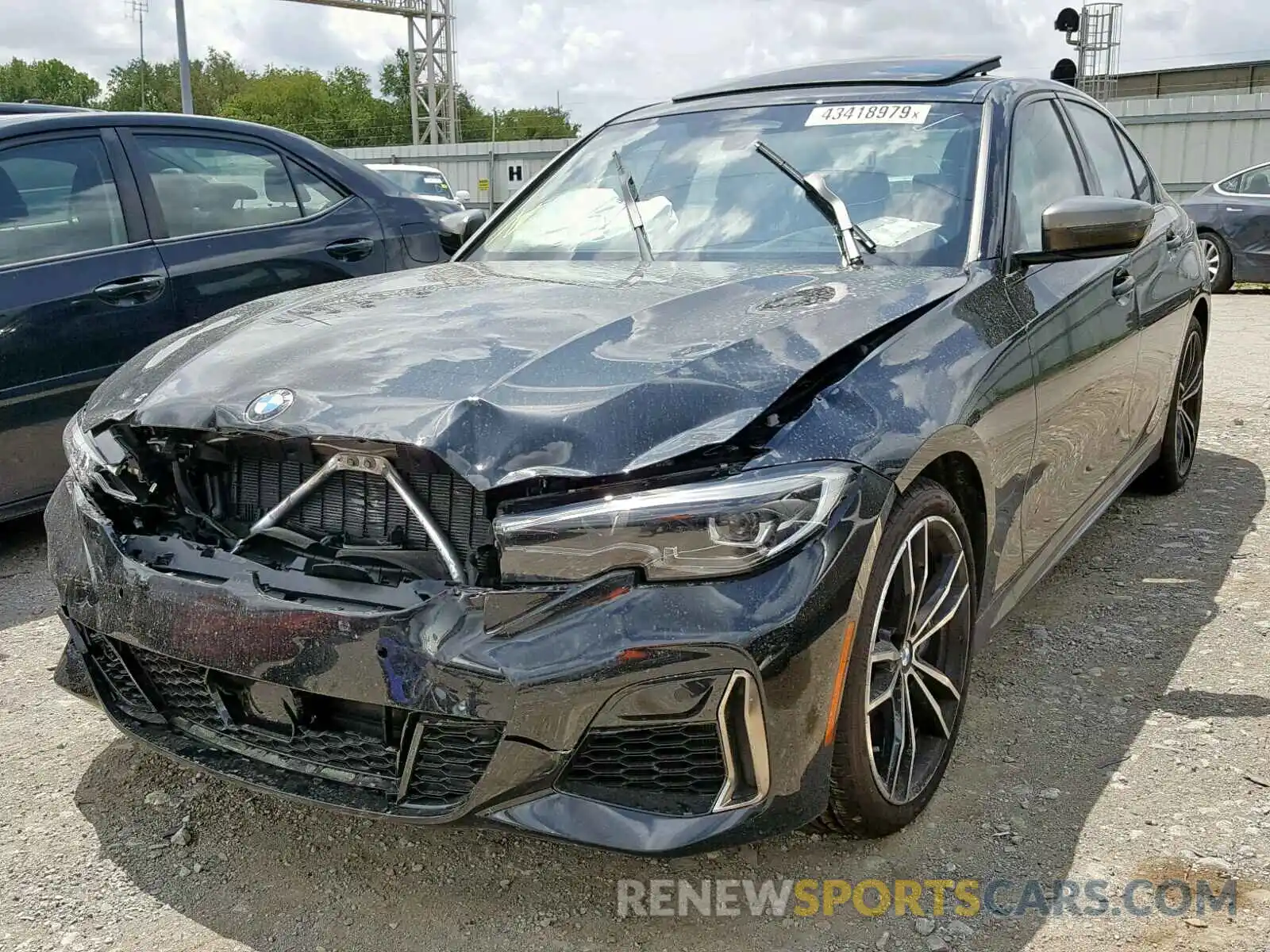 2 Фотография поврежденного автомобиля WBA5U9C08LA380162 BMW M340XI 2020