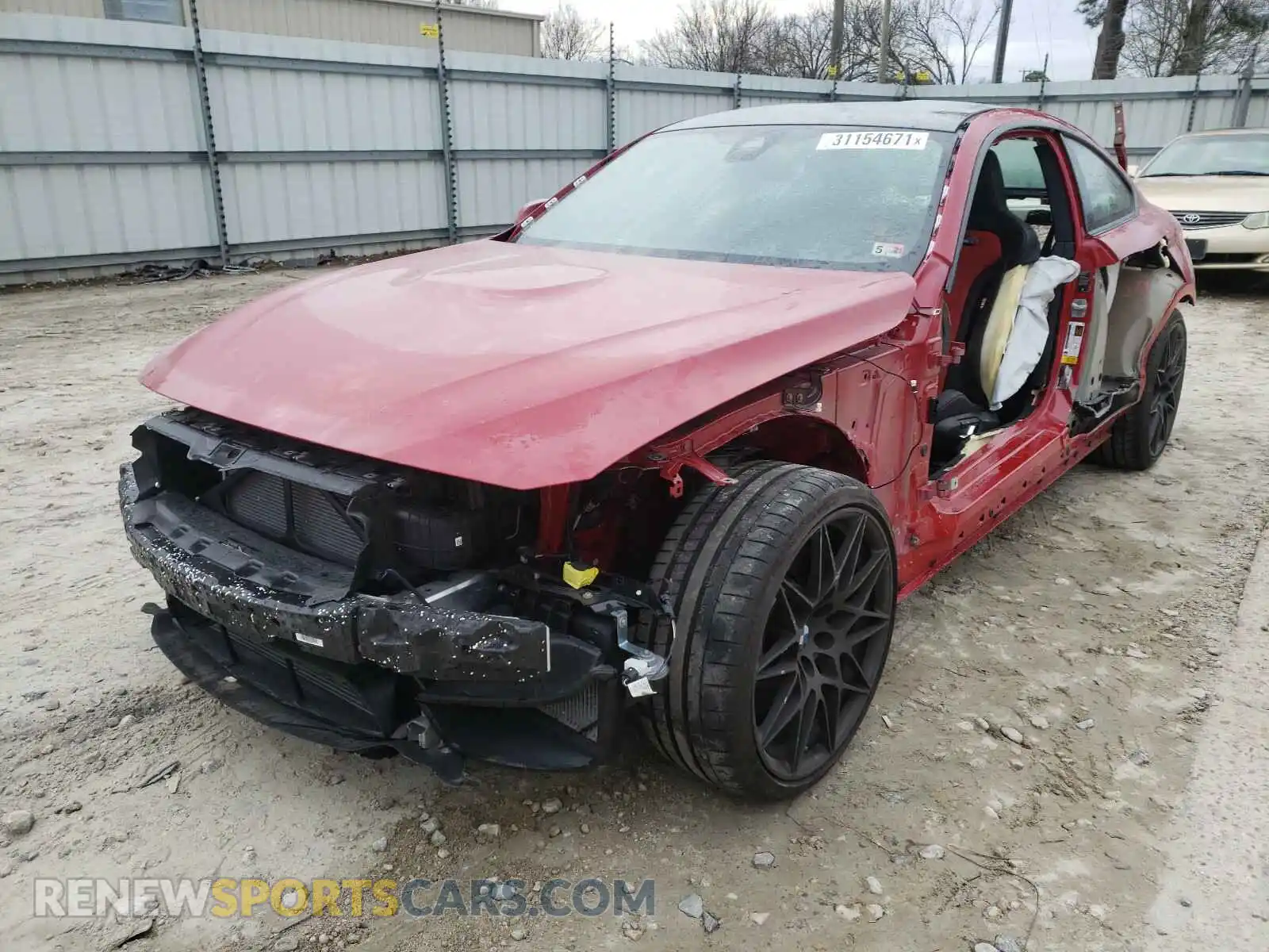 2 Photograph of a damaged car WBS4Y9C02LFJ58067 BMW M4 2020