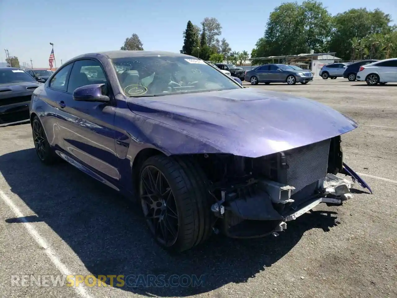 1 Photograph of a damaged car WBS4Y9C06LFJ78760 BMW M4 2020