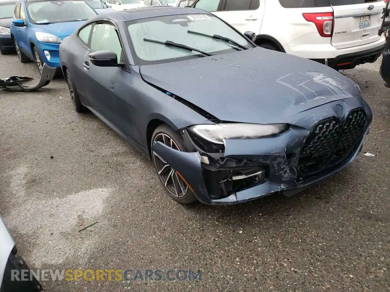 1 Photograph of a damaged car WBA13AR09MCF78350 BMW M4 2021